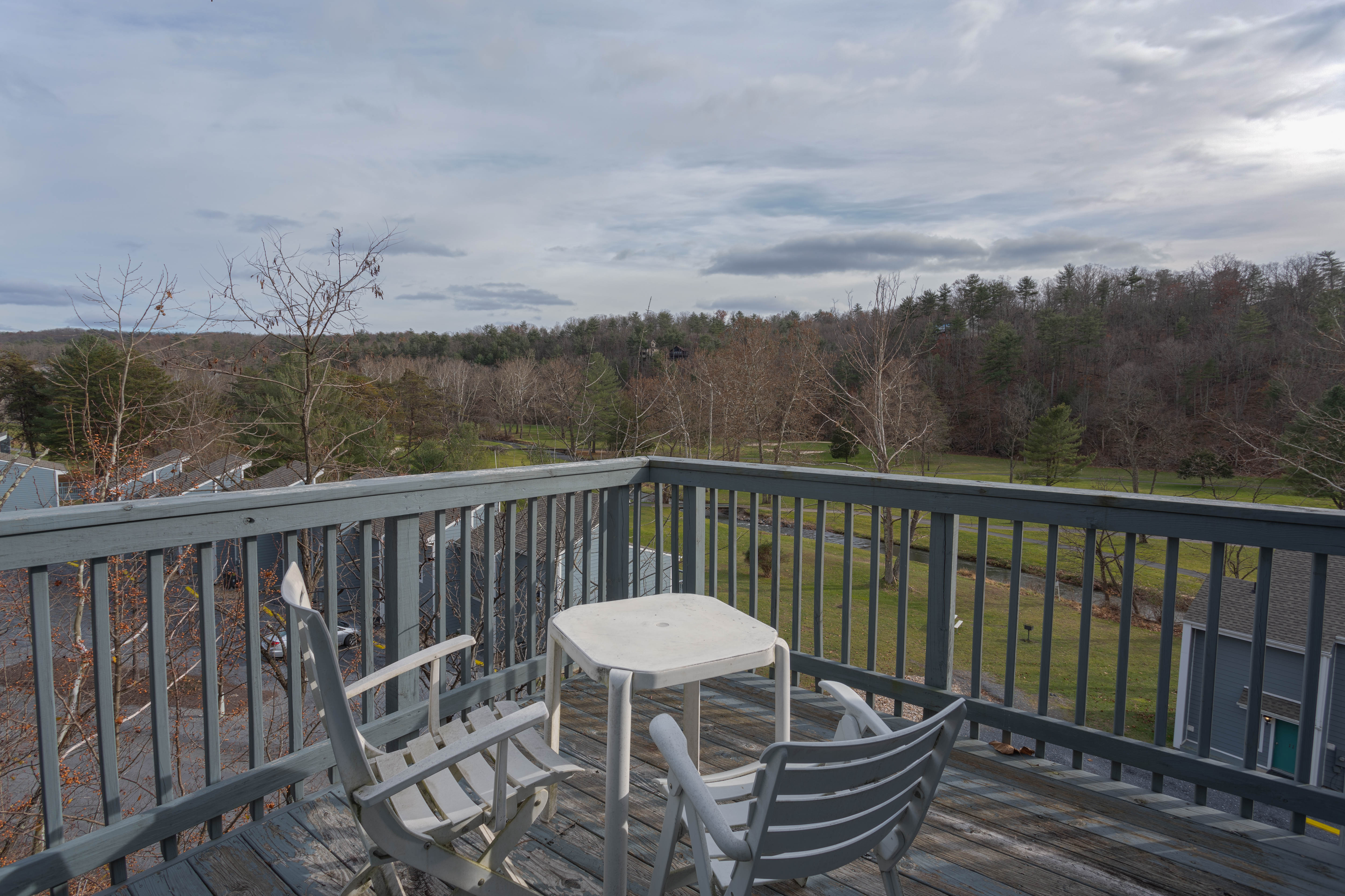 image Private patio space with seating and stunning views of the Shenandoah Valley—ideal for morning coffee or evening unwinding.