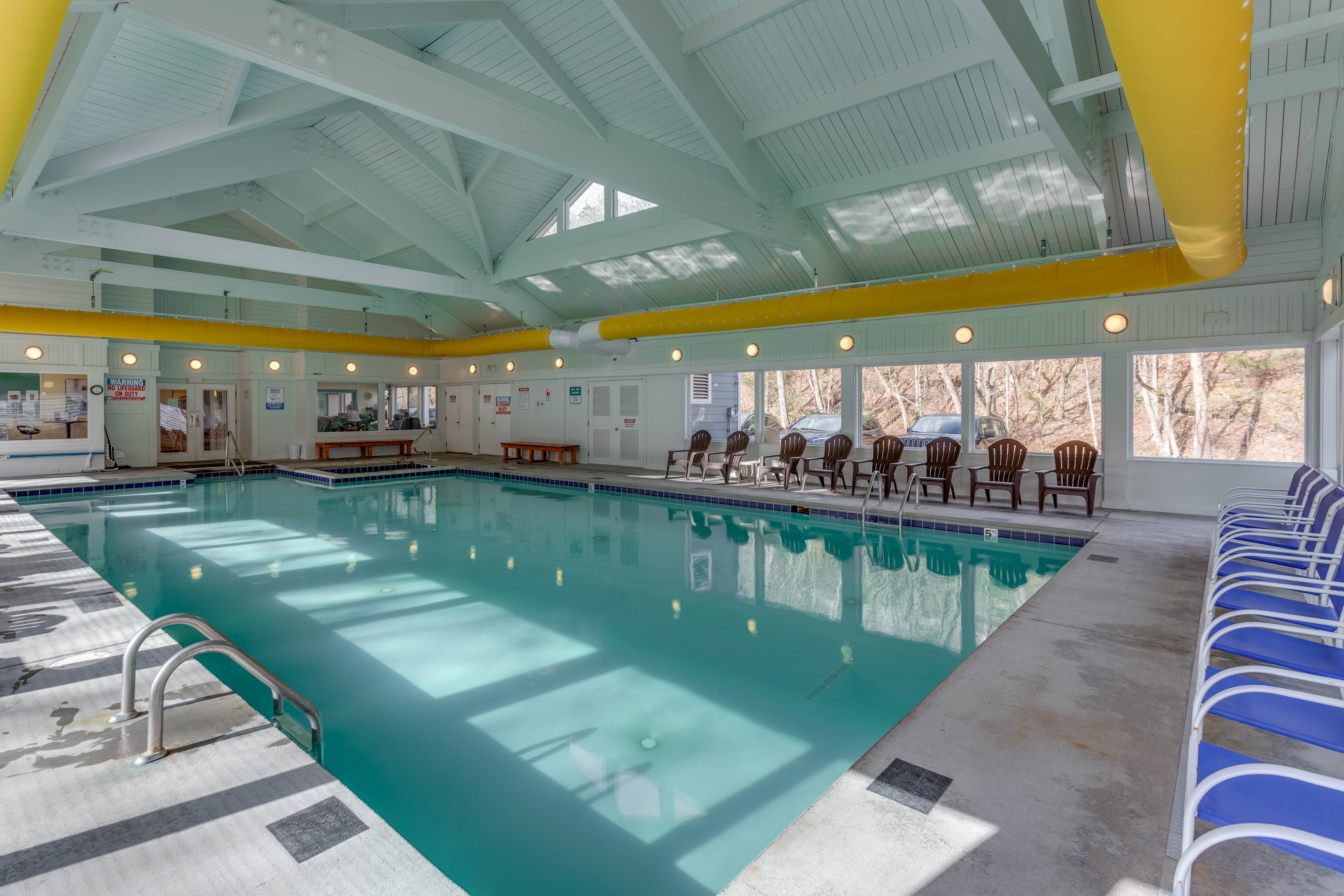 image Take a dip in the shared indoor pool—perfect for year-round relaxation and family fun.