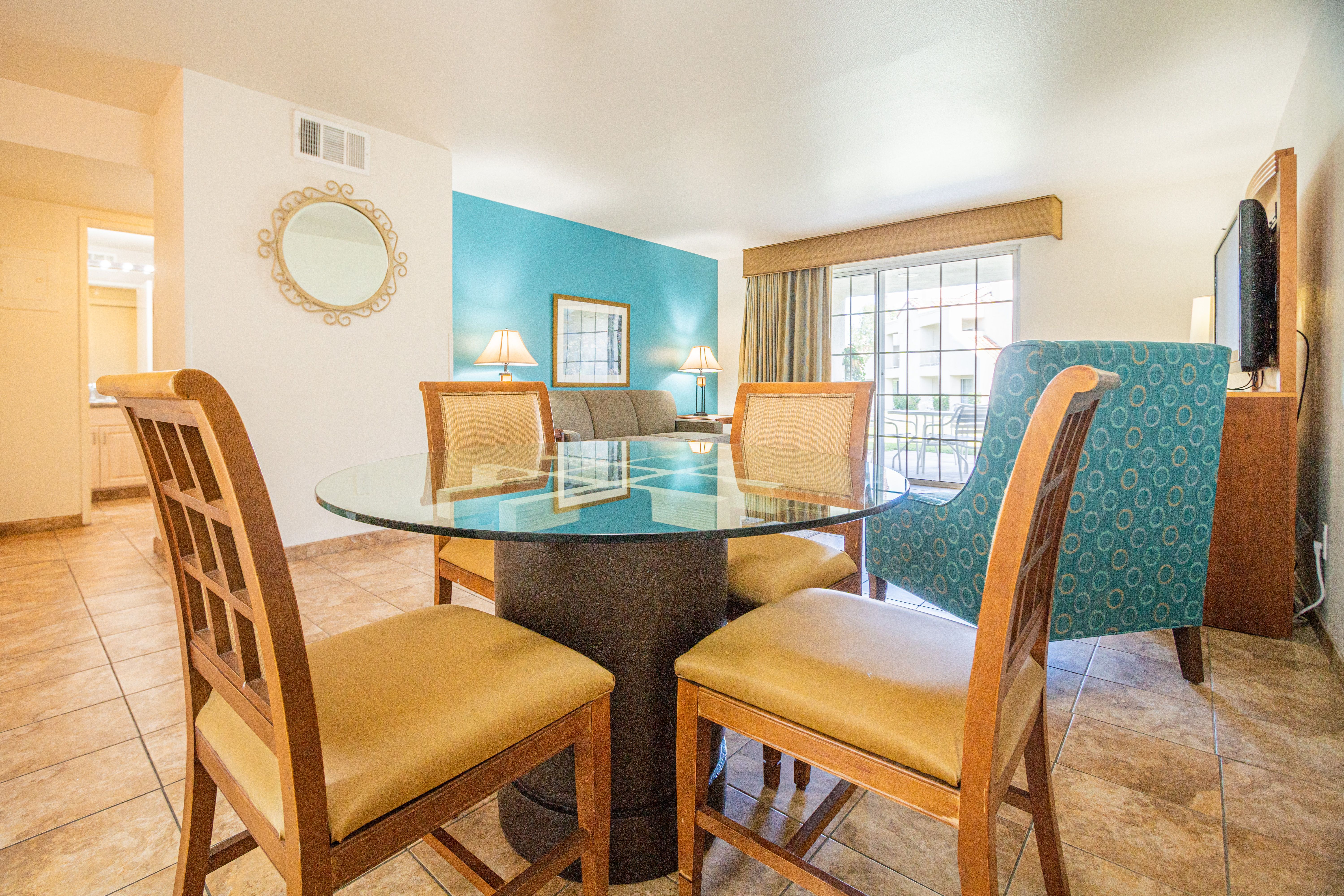 image Cozy dining area with seating for four, great for shared meals and quality time.