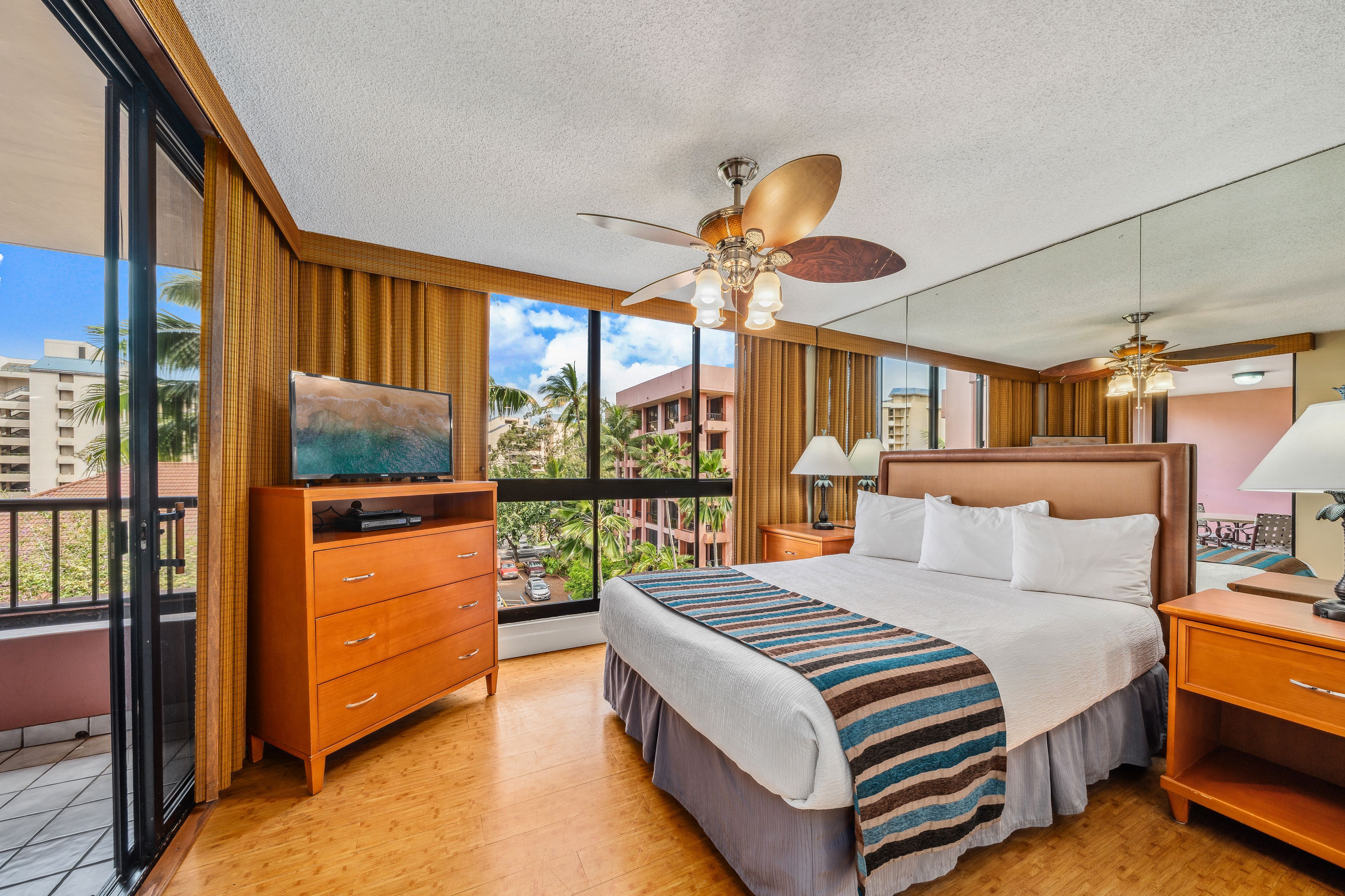 image Cozy bedroom with inviting natural light and lovely views