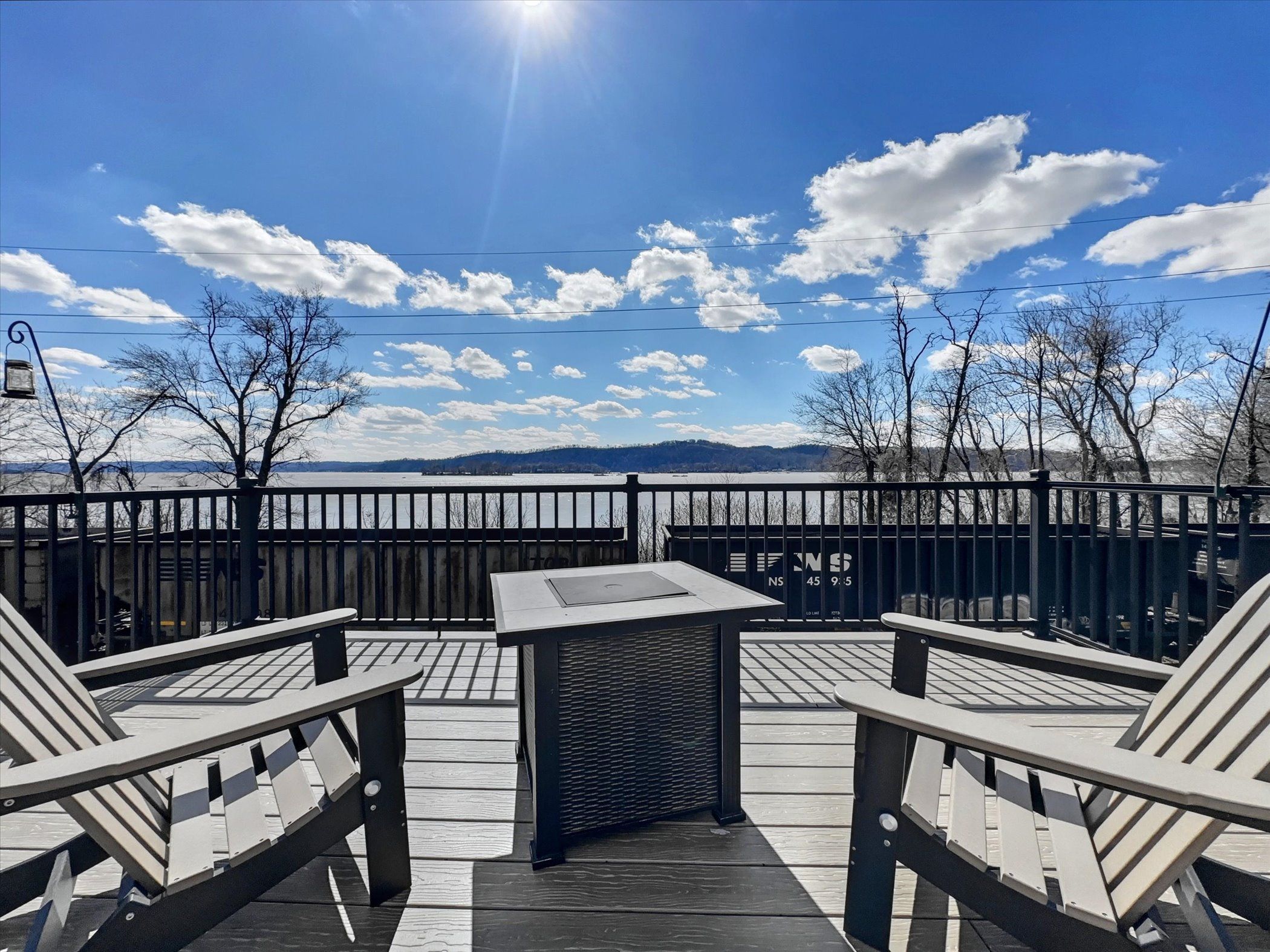 image Unwind on the driftwood deck with panoramic Susquehanna River views—perfect for morning coffee or sunset cocktails.