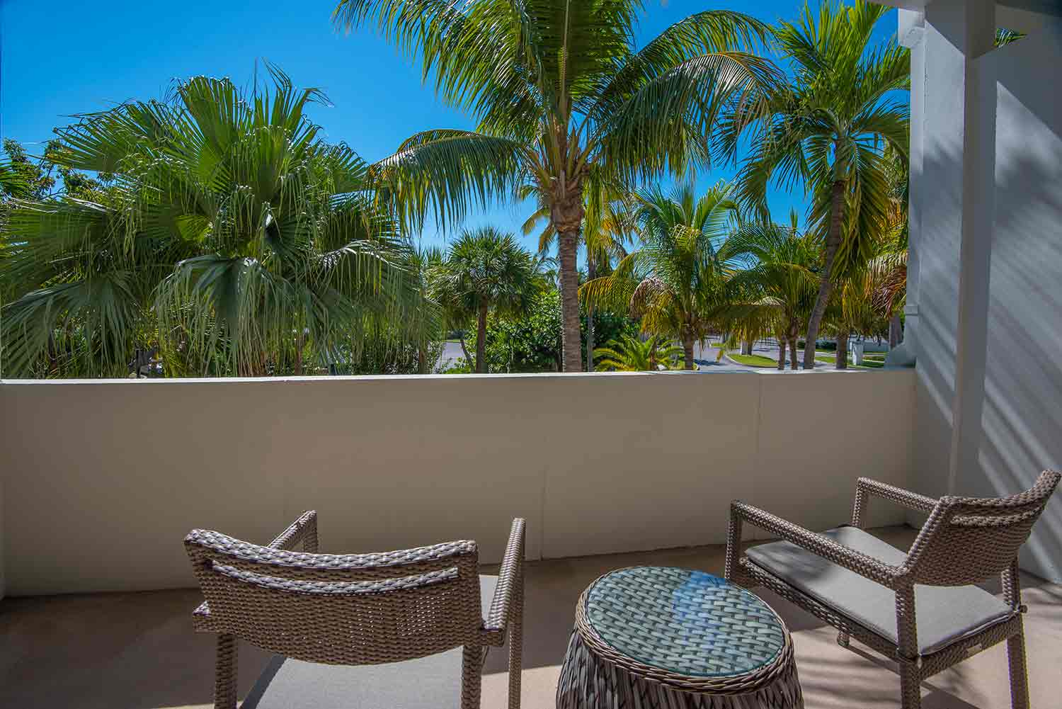 image Sip, unwind, and soak up the lush surroundings from a private perch tucked beneath swaying palms.