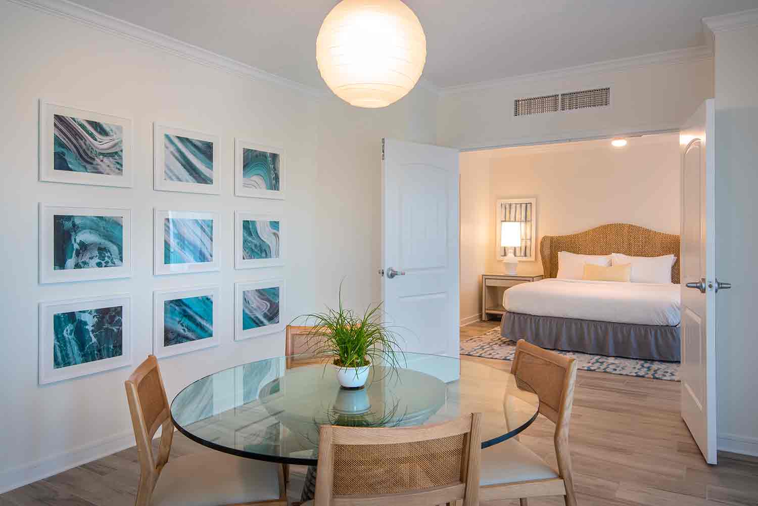 image Savor laid-back meals and meaningful conversation in a bright space that flows naturally into restful privacy.