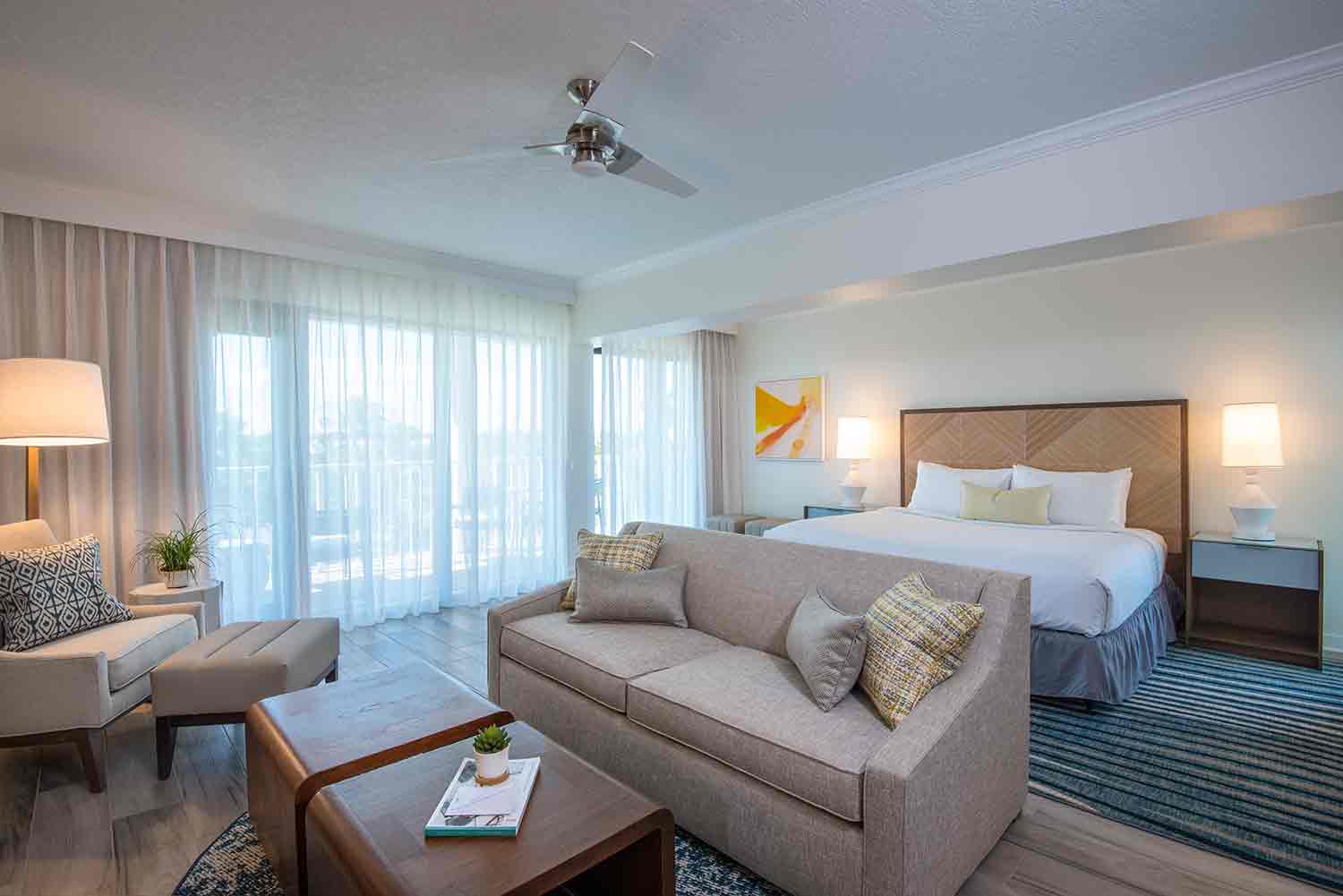 image Find your balance between rest and connection in a coastal-inspired suite designed for laid-back luxury.