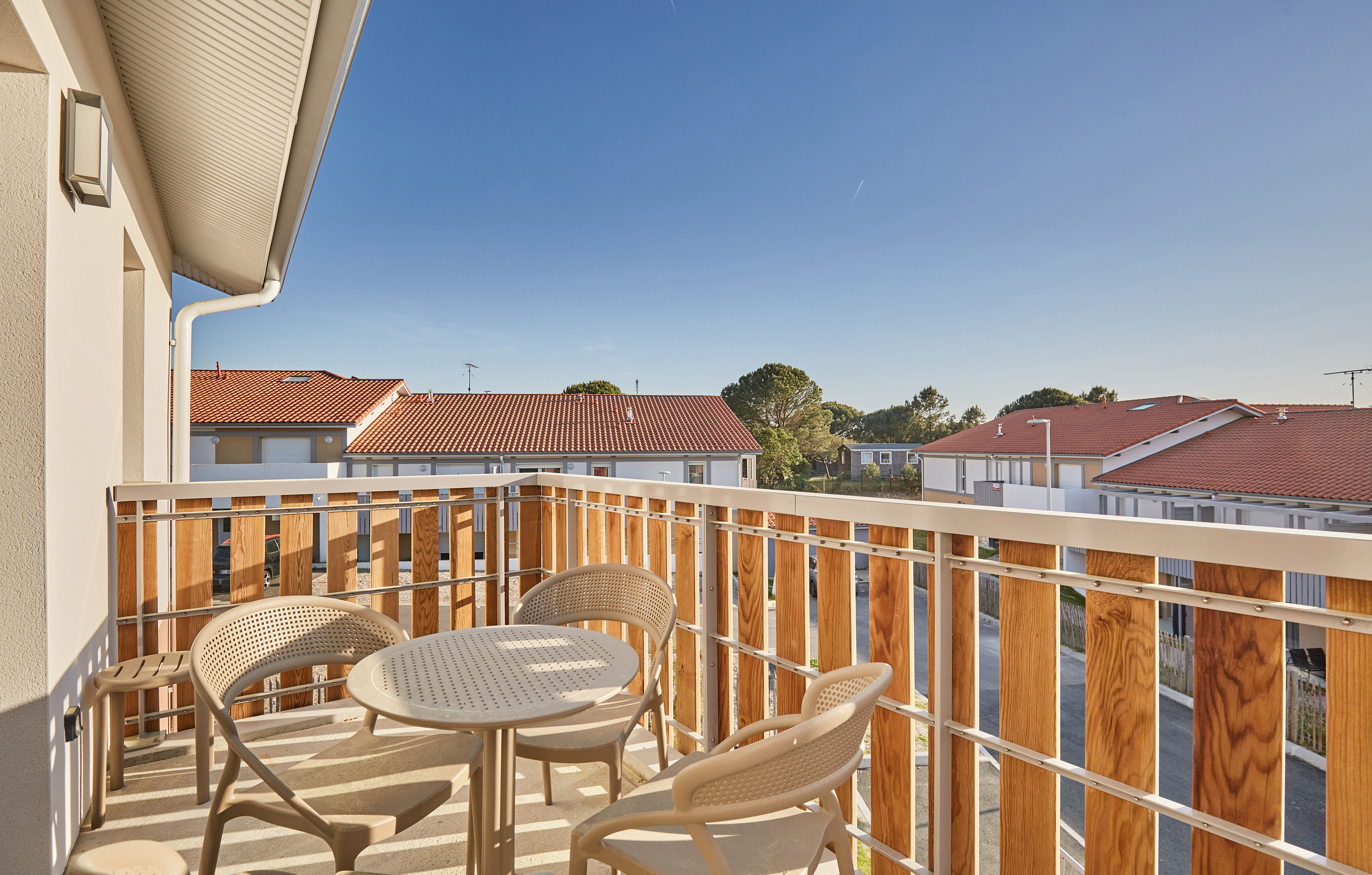 image Step outside to your private balcony, where you can enjoy morning coffee surrounded by fresh air and views of the picturesque surroundings.