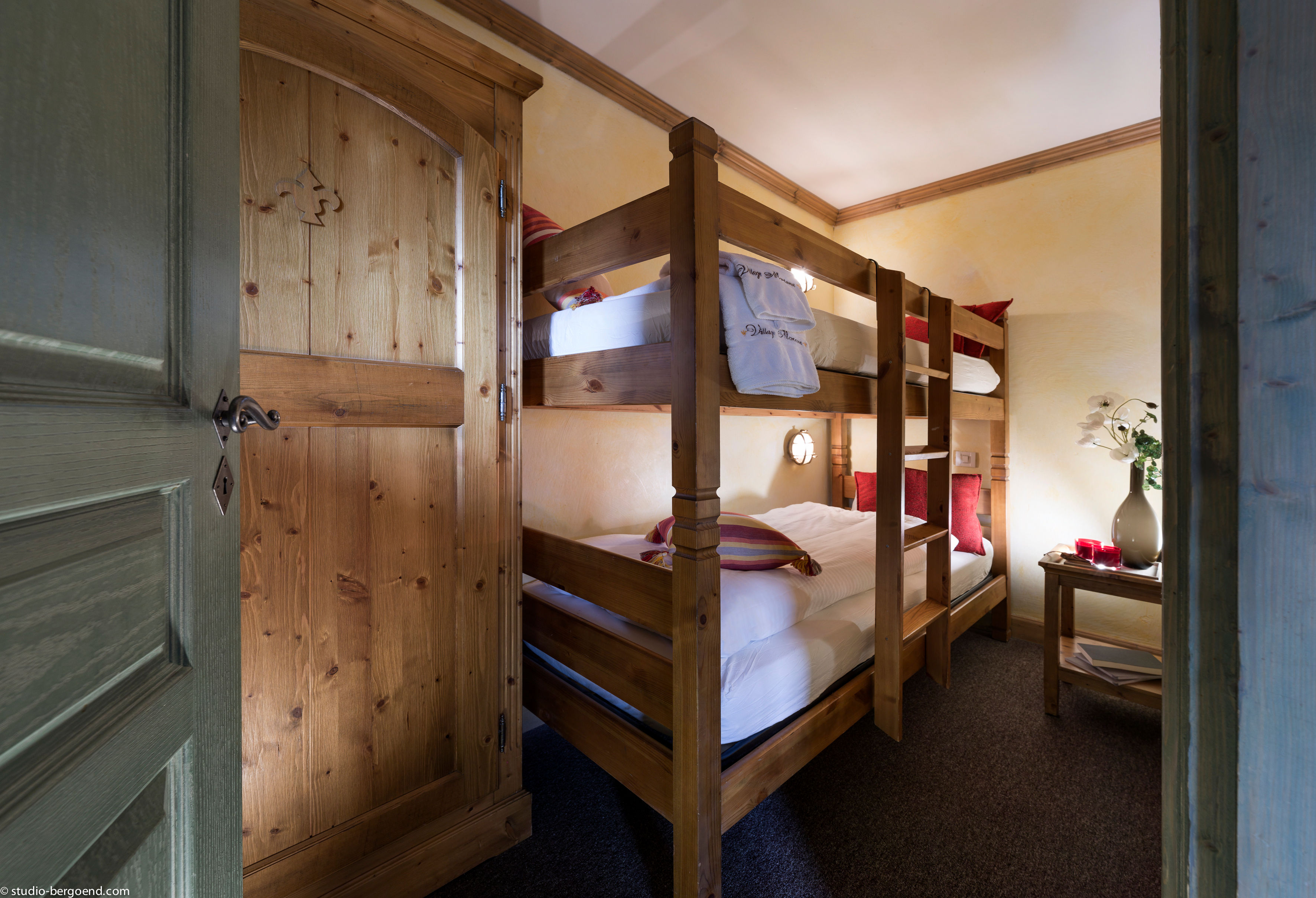 image A closed cabin with bunk beds creates a fun and practical space for kids or extra guests.
