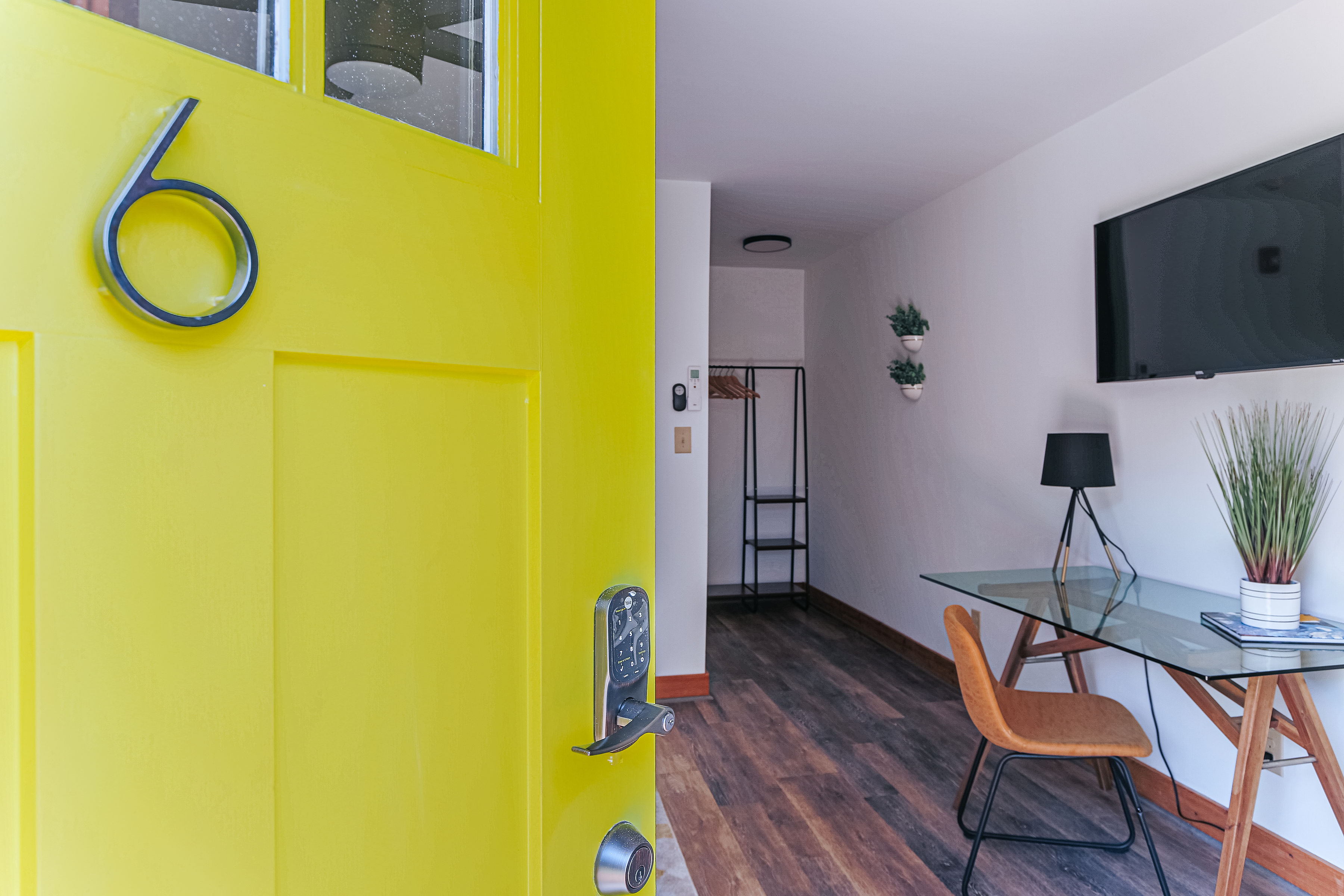 image Step into this pet-friendly king suite with a dedicated work desk and smart TV.