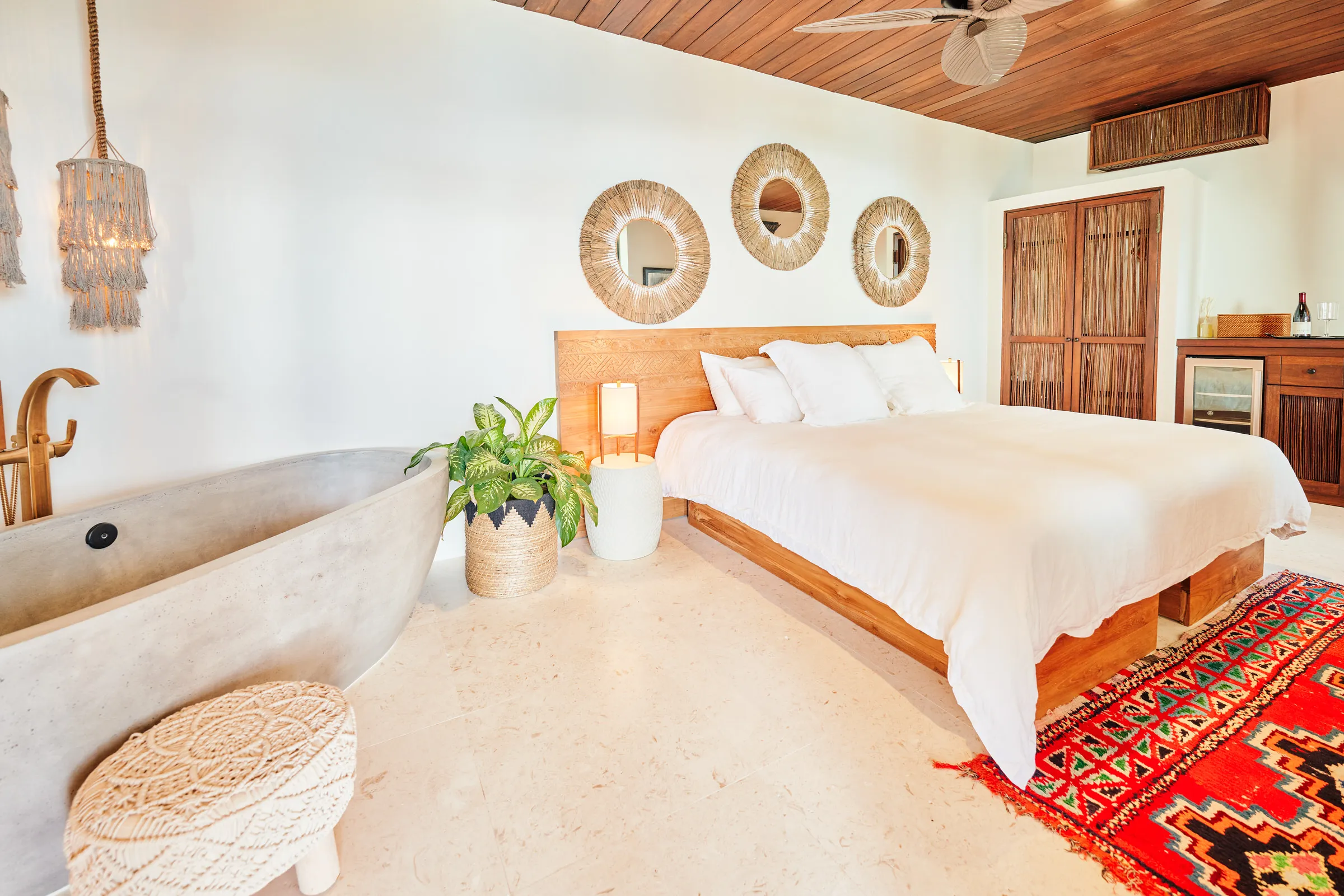 image Find serenity in nature-inspired interiors and calming island views.