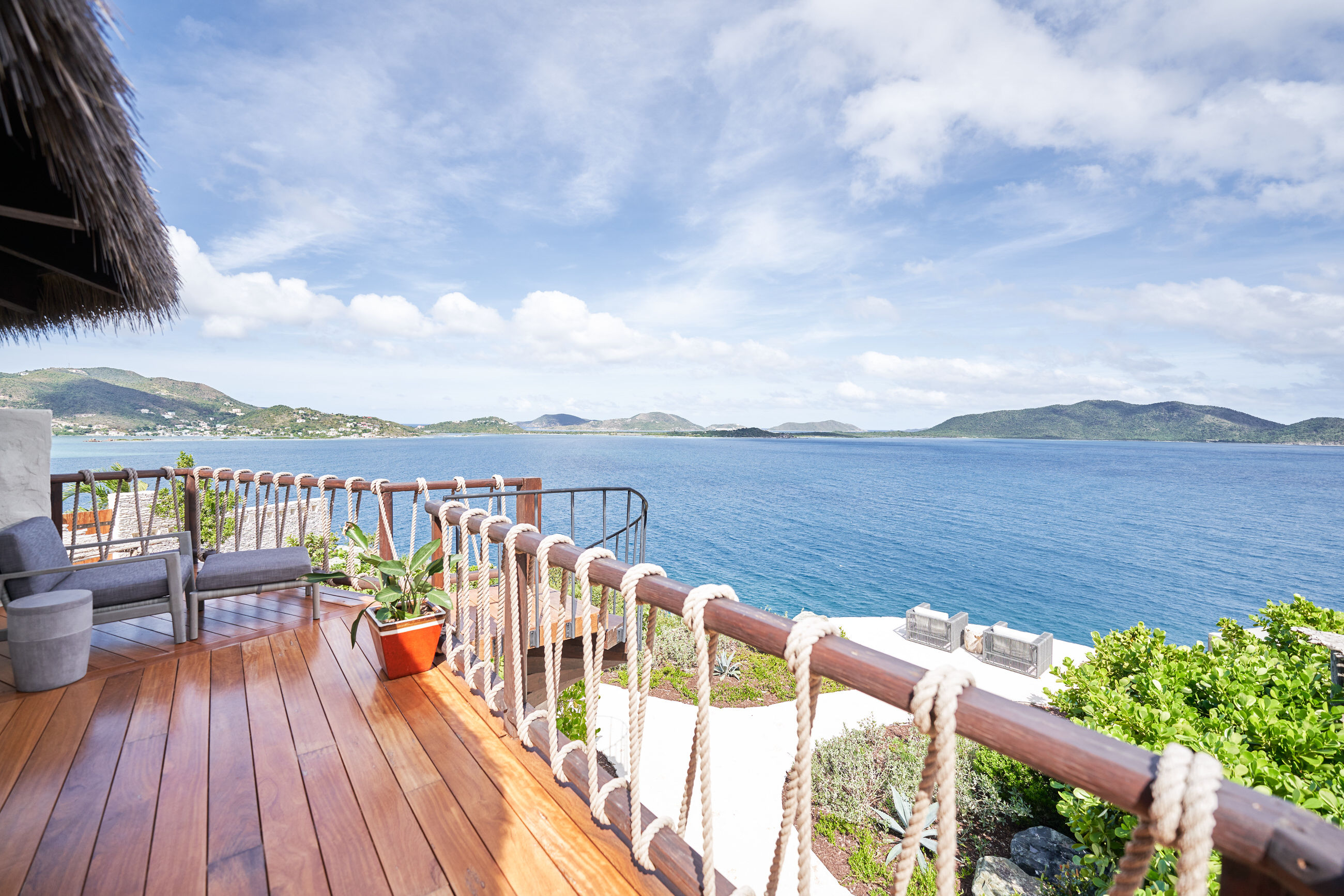 image The expansive private deck gives you panoramic views of the sparkling Caribbean Sea.