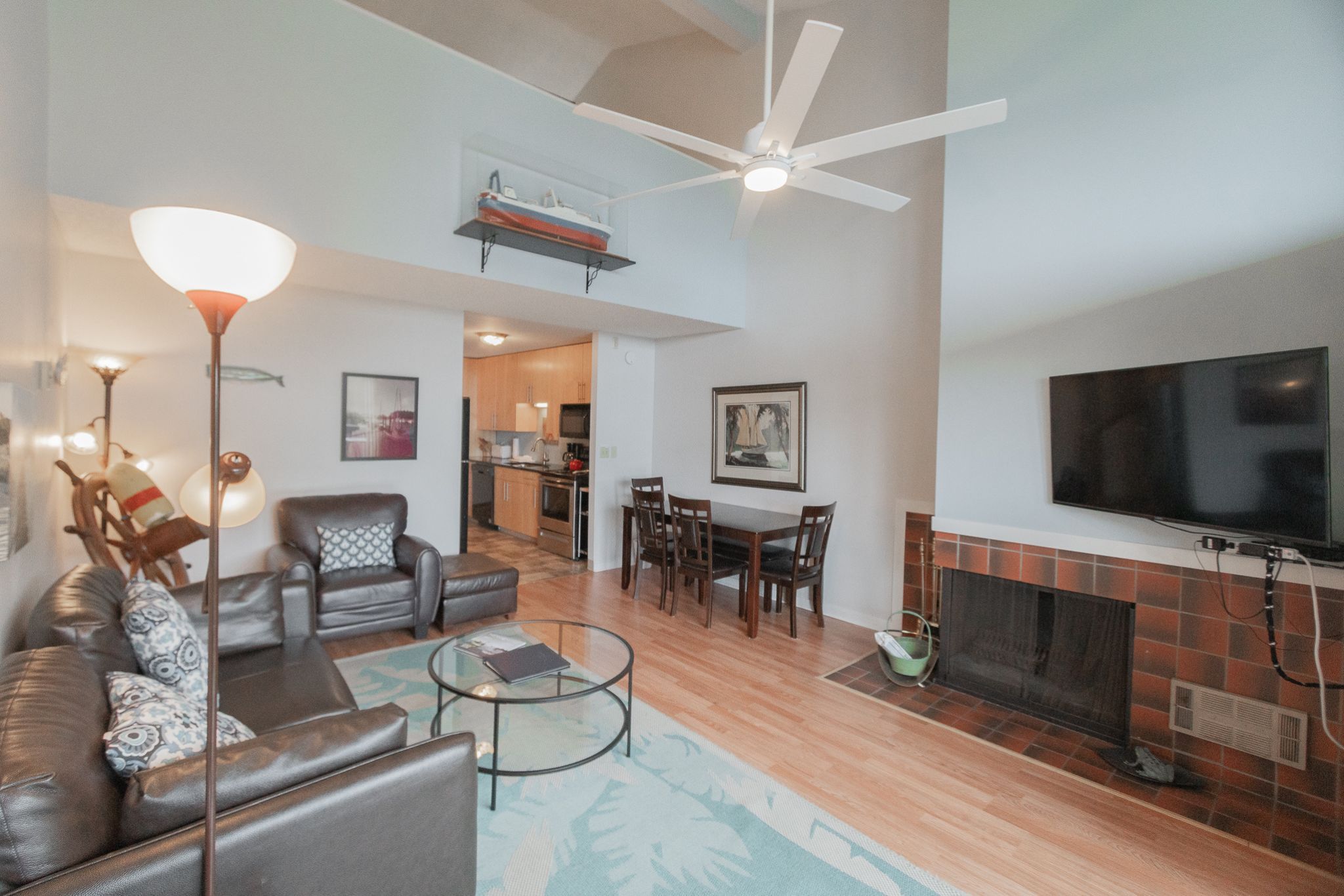 image The Whale Watcher Suite features a spacious gathering space for relaxing evenings by the coast.