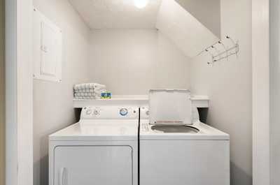 In-unit washer and dryer make extended stays easy and convenient.