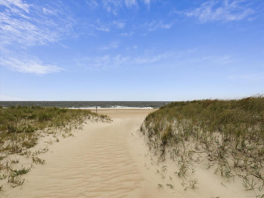 image First glimpse of the beach ahead—follow the dunes and you’re there.