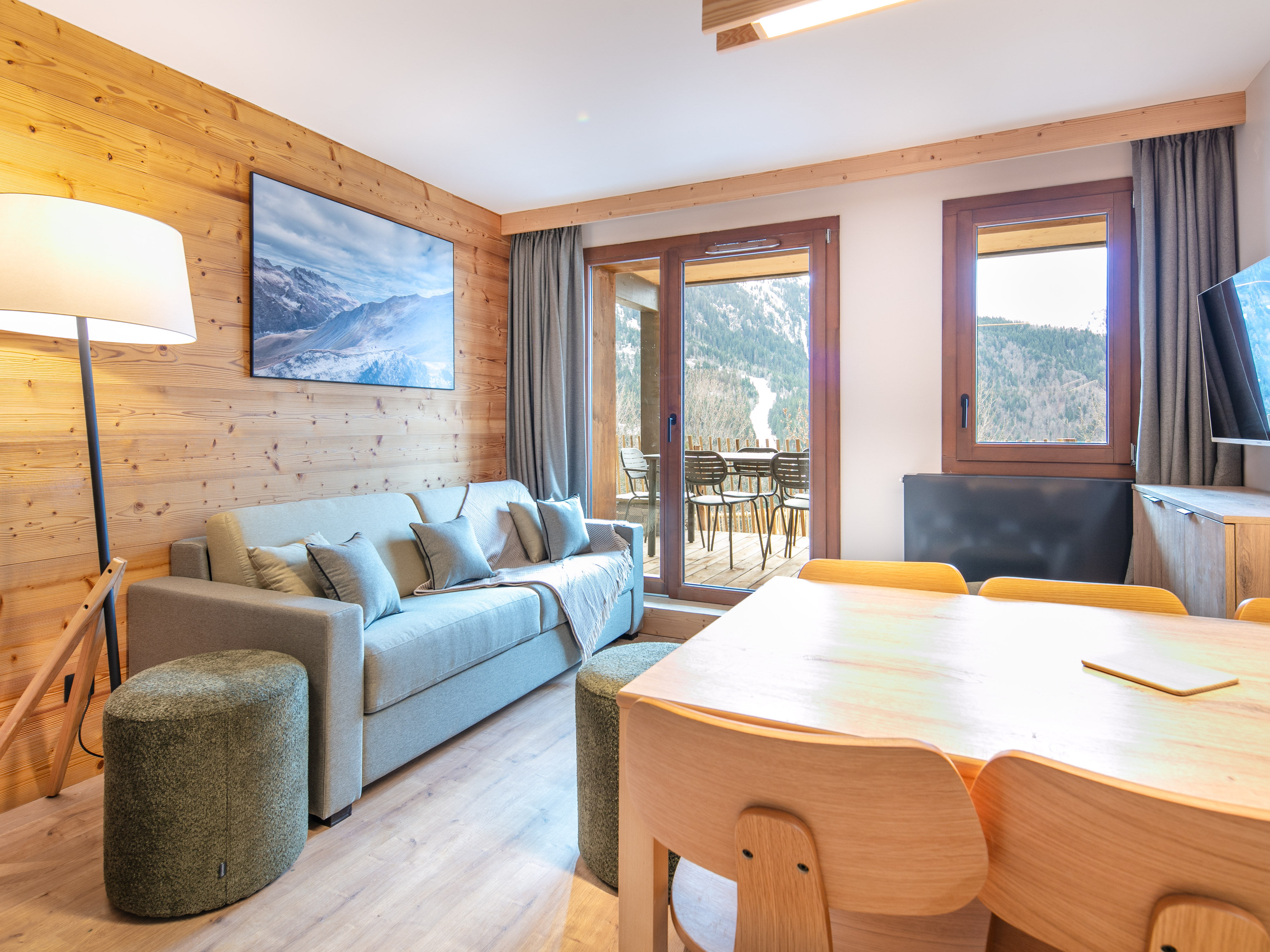 image Relax in the cozy living area, where soft cushions invite you to unwind after a day of adventures.