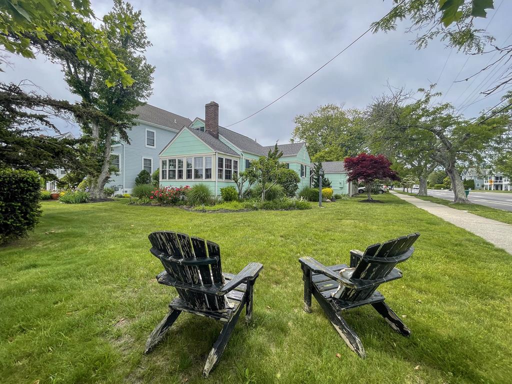 image Begin your mornings with coffee under the salt-kissed breeze, sinking into Adirondack chairs that overlook the quiet neighborhood — a peaceful Cape May ritual before a stroll to the beach.