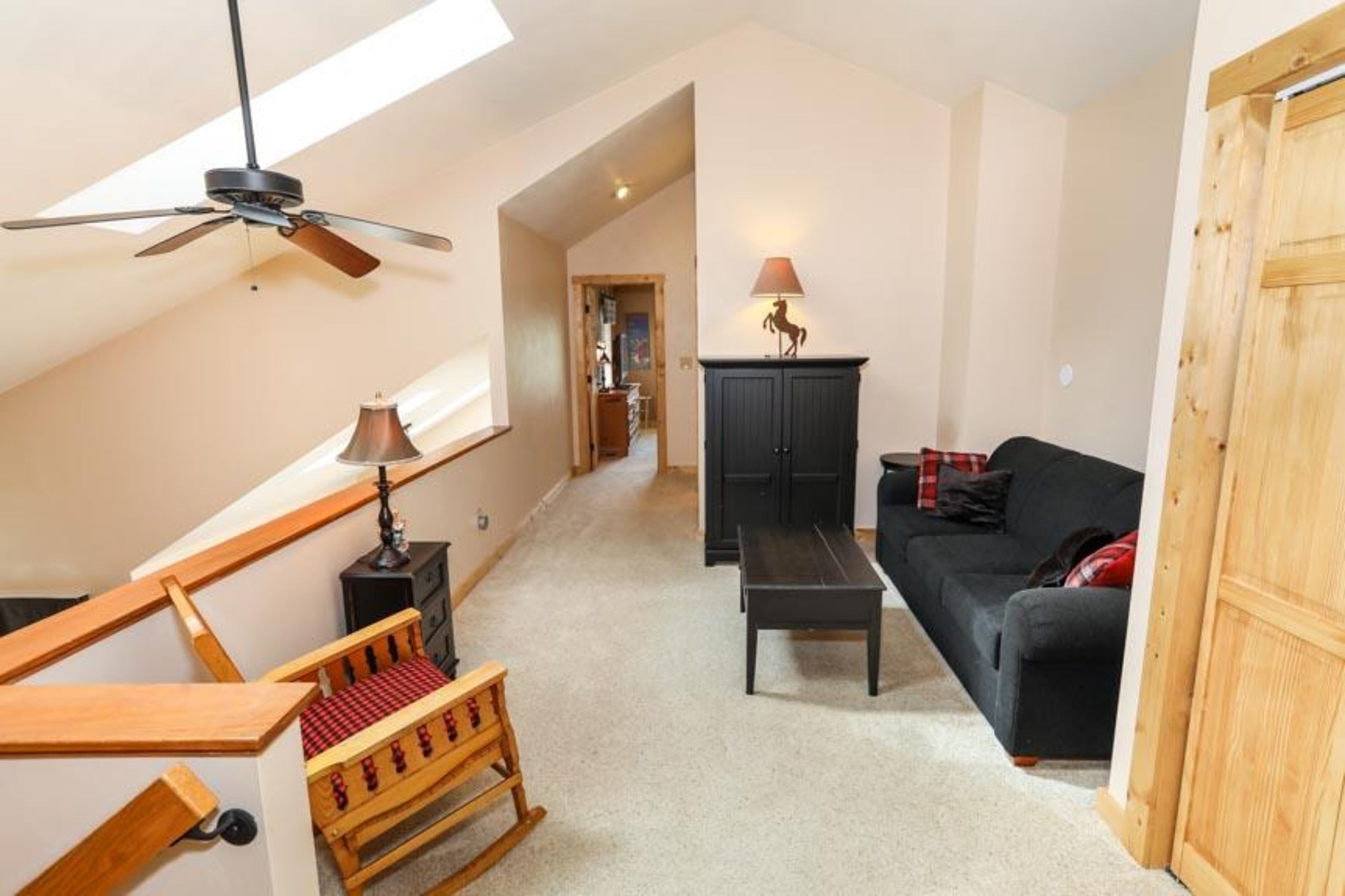 image Airy loft overlooking the living space—ideal for lounging or extra guests.