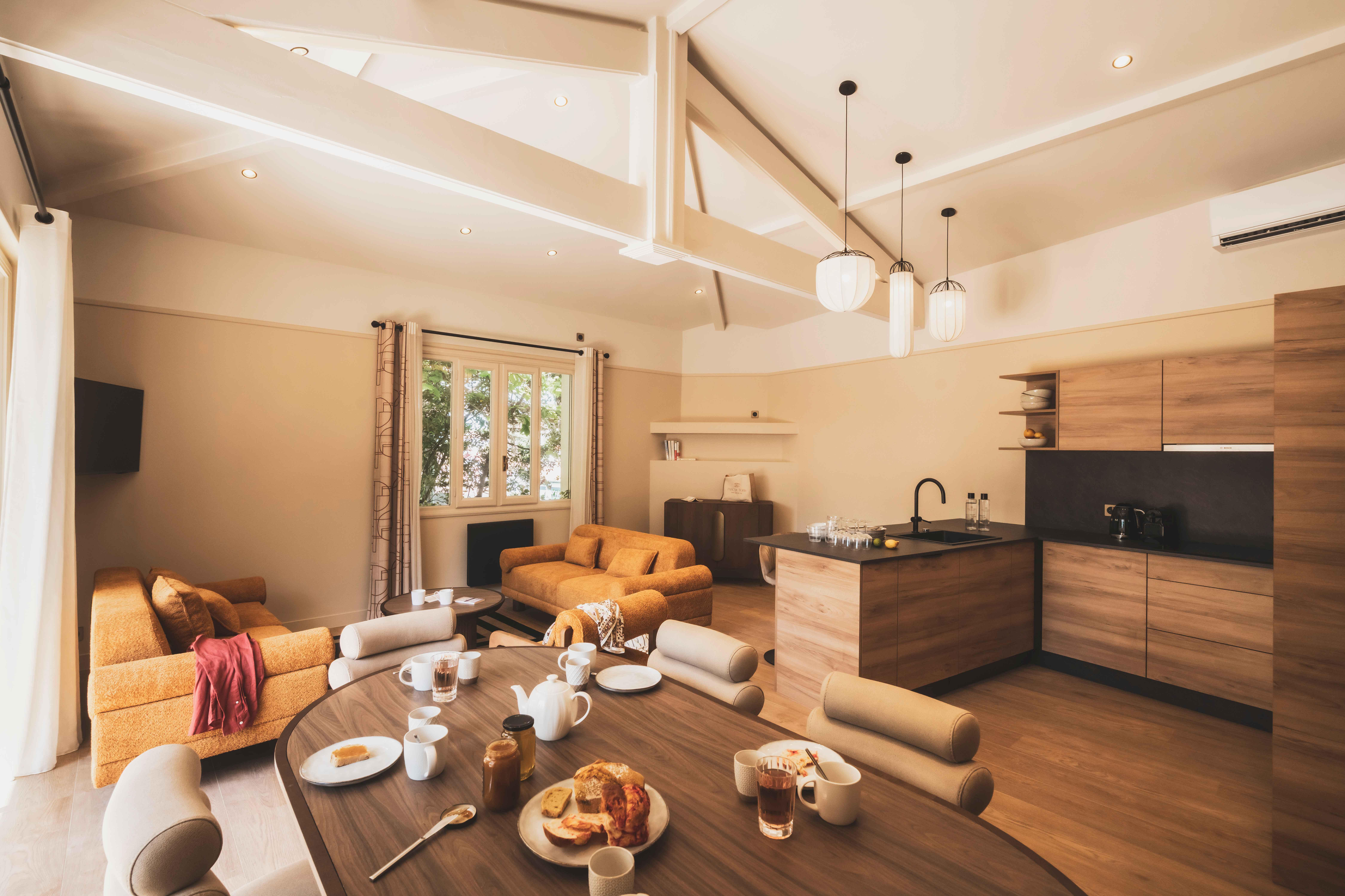 image Spacious and practical, blending natural wood and modern design for effortless comfort.