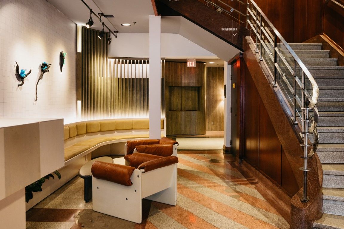 image The lobby area showcases Art Deco-inspired details and a welcoming atmosphere, setting the tone for a luxurious and intimate experience at The Drake Hotel.