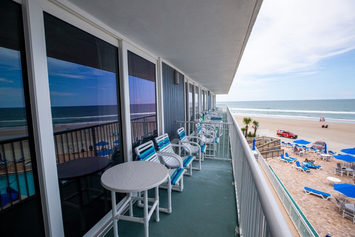 image The private ocean-view balcony is an ideal spot for outdoor dining or simply soaking up the sun.