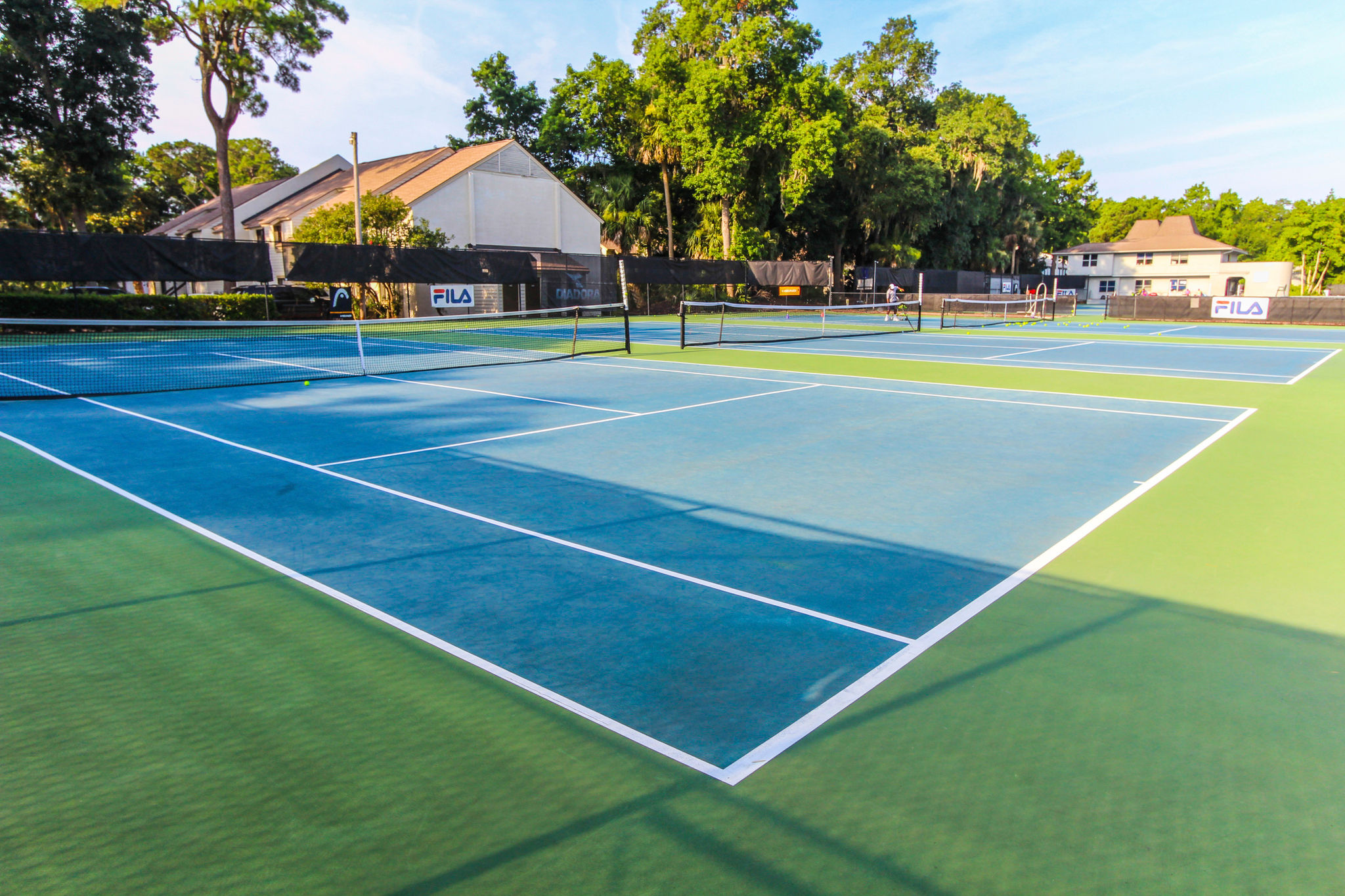 image Serve up some friendly competition on the resort’s pristine tennis courts.