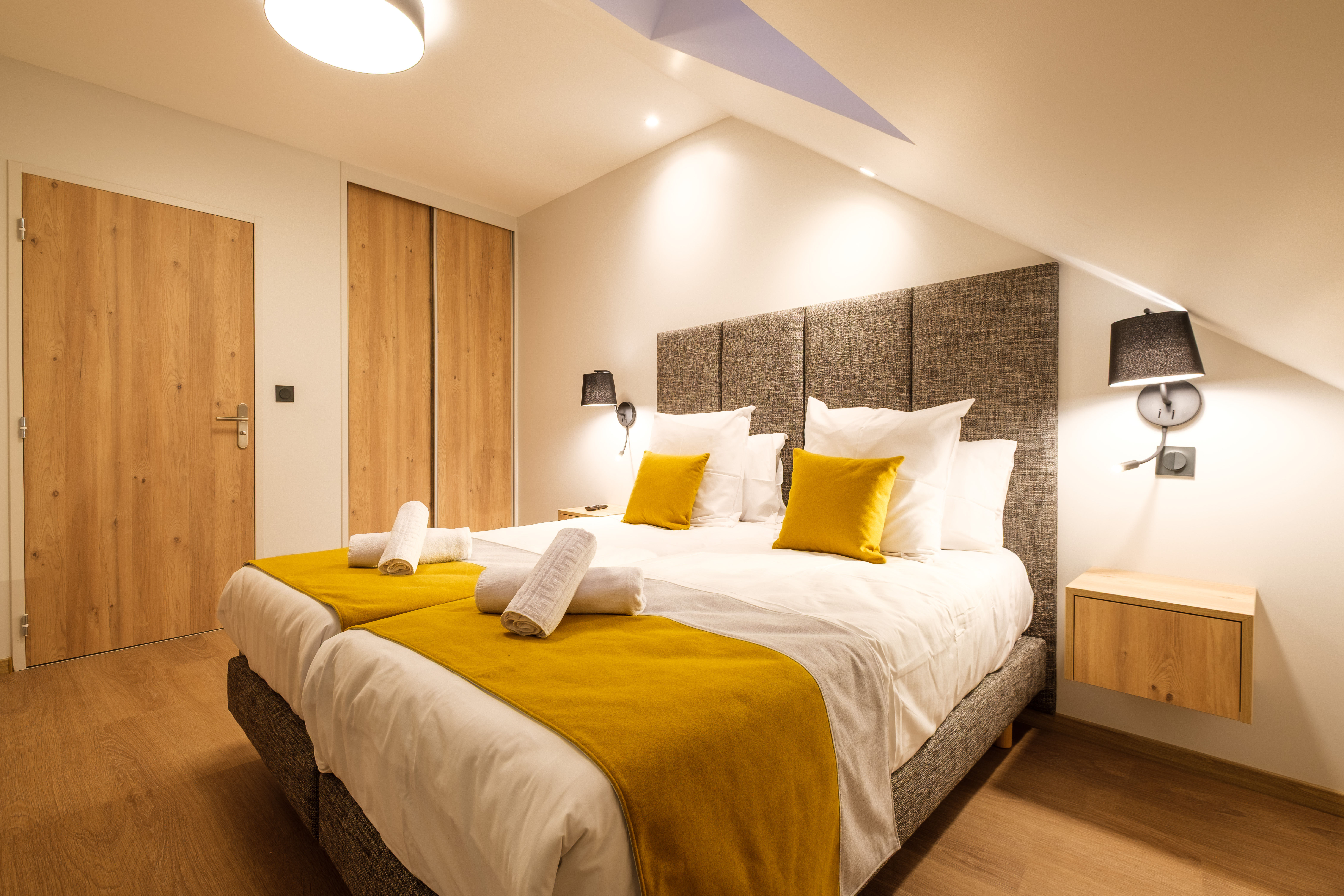 image One of the cosy bedrooms is tastefully decorated and designed to provide a restful night’s sleep.