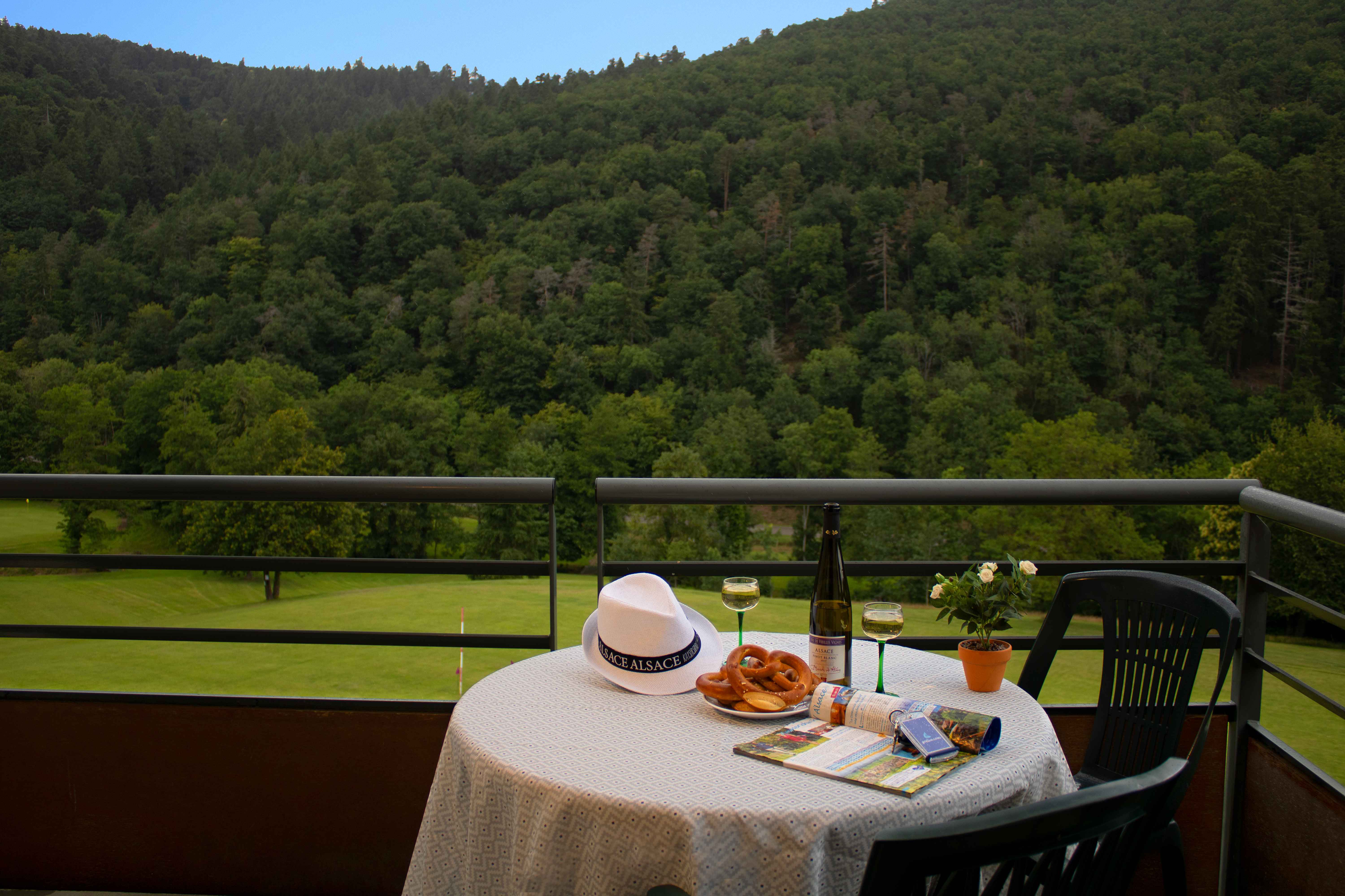 image Step onto your private balcony and take in the green hills of Ammerschwihr — the Alsatian countryside at its most peaceful.