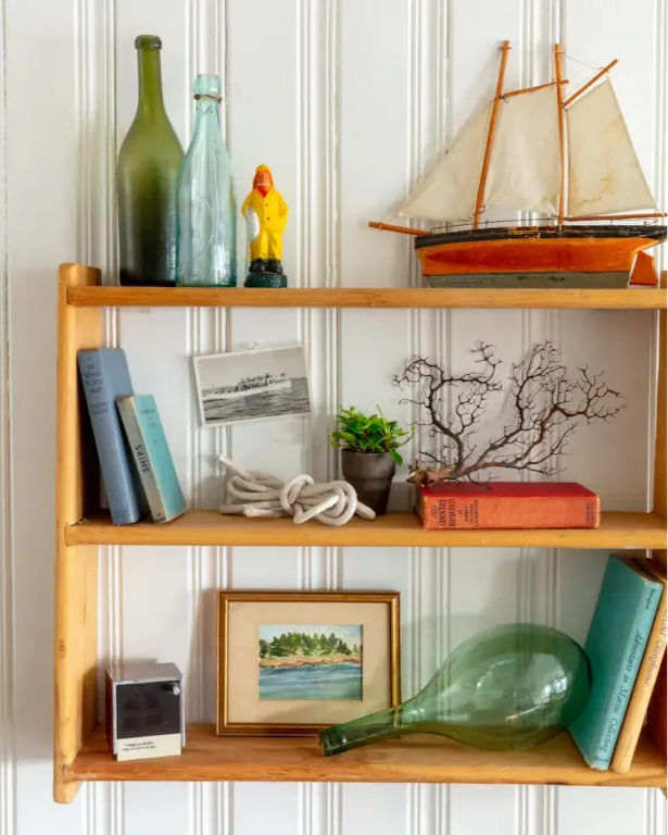 image Touches of whimsy and seaside spirit make this space feel delightfully personal and relaxed.