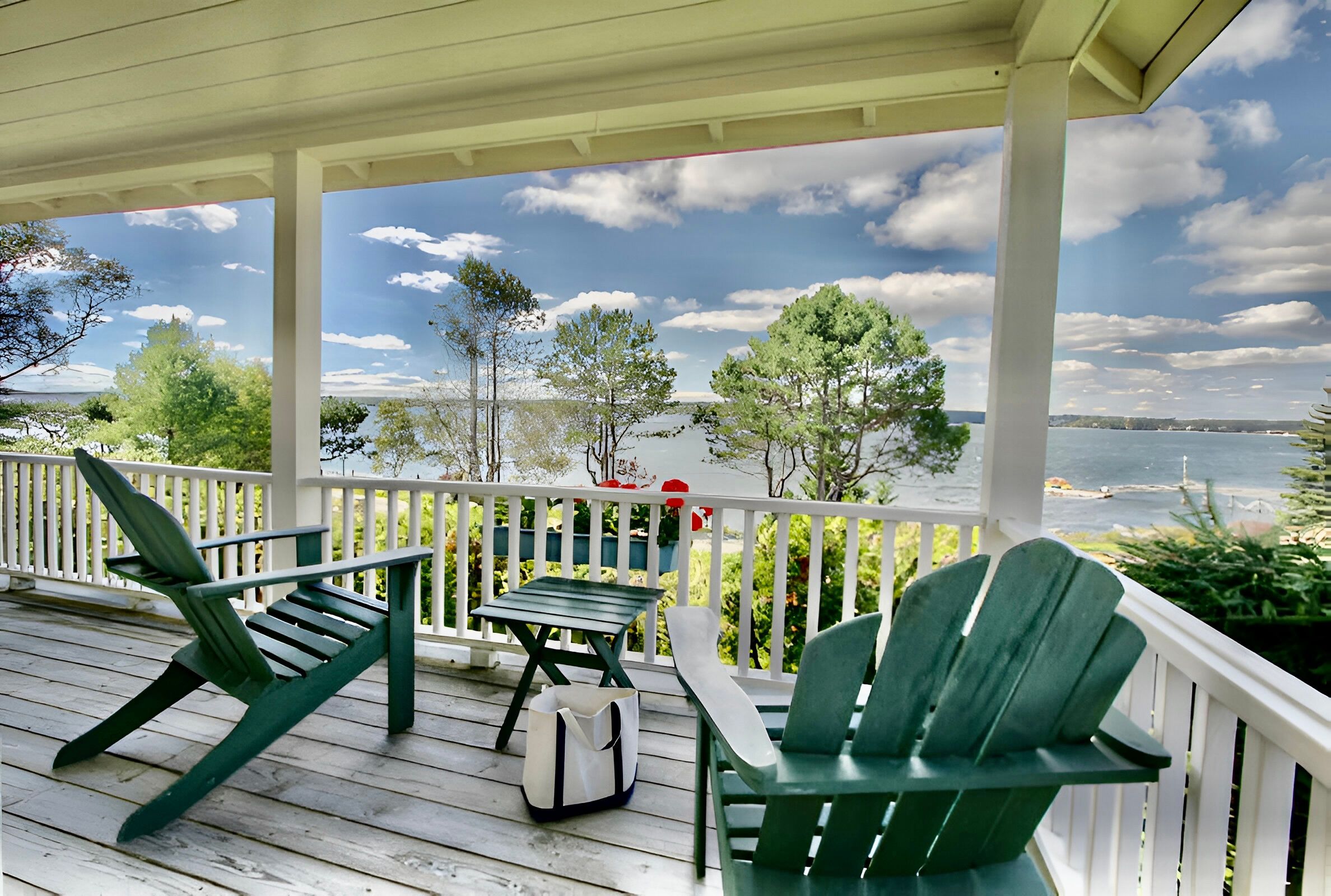 image Breathe in ocean air and let the day unfold slowly from a shaded porch overlooking the sparkling harbor.