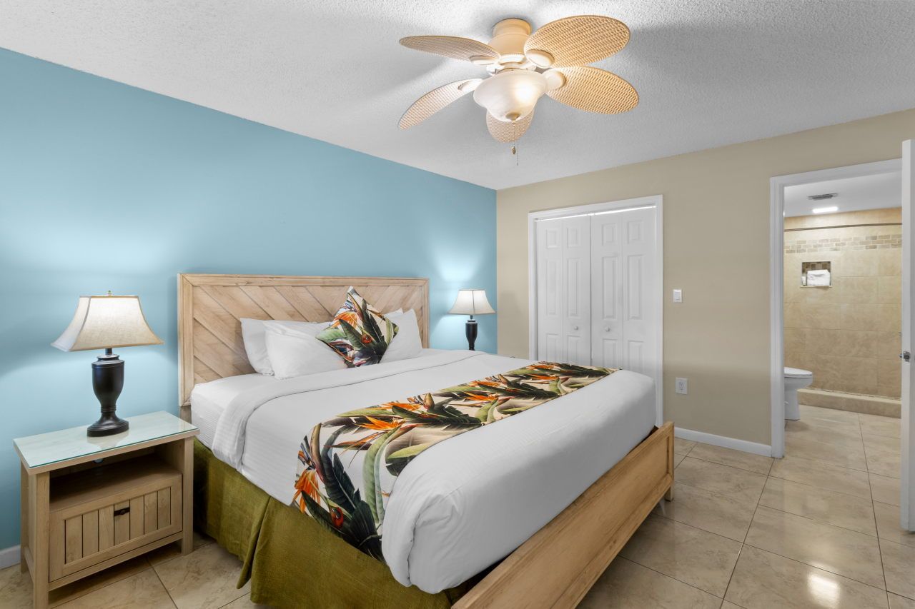 image Rest comfortably in this beautifully designed bedroom with a bright atmosphere and tasteful touches.