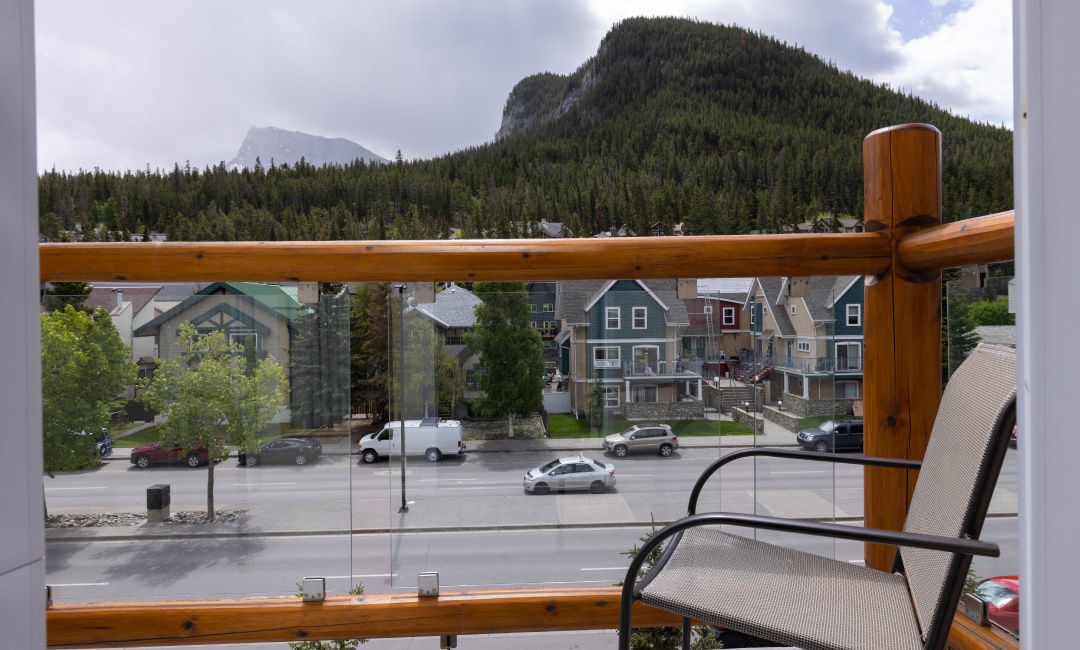 image Private balcony with mountain views.