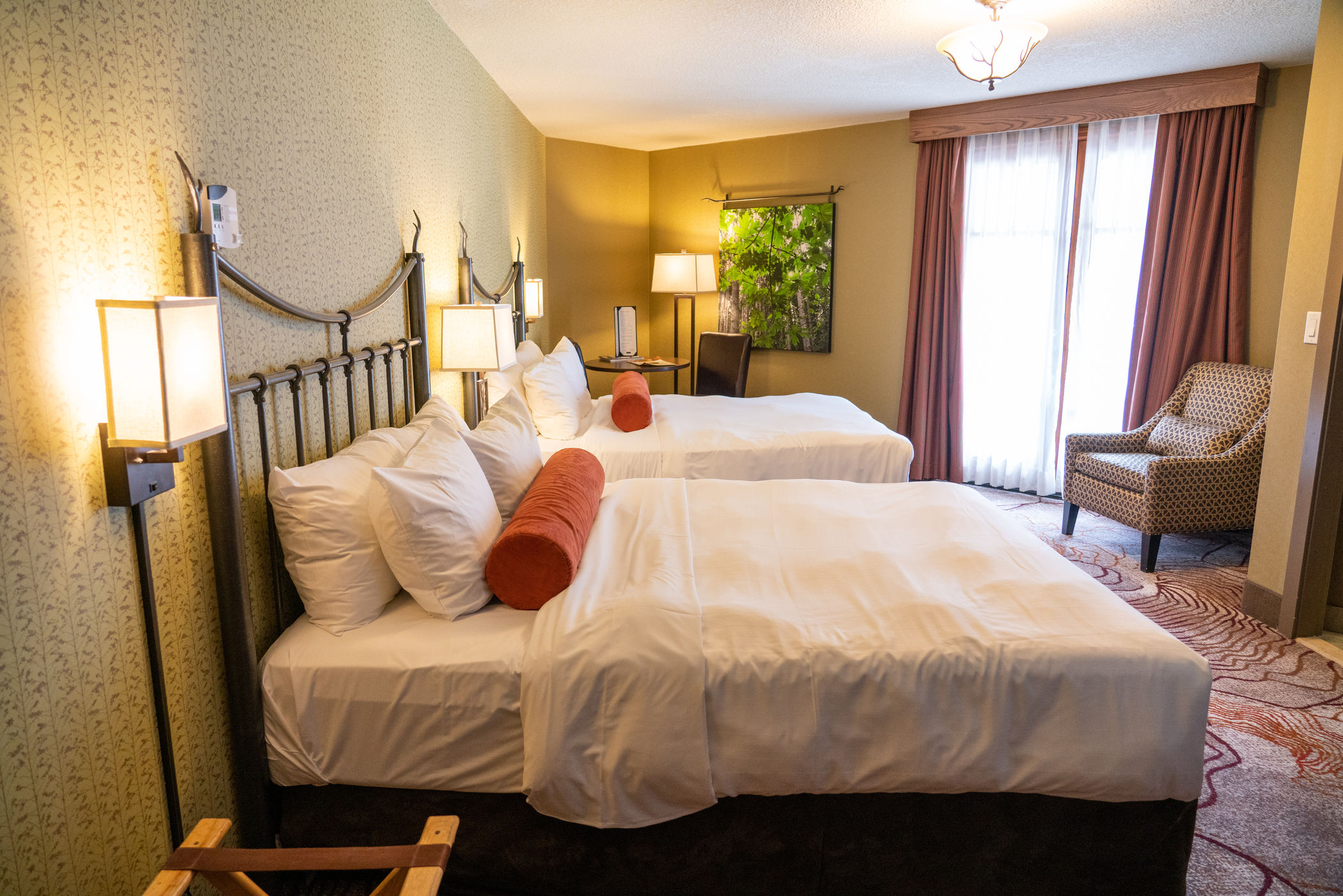 image Step onto your private upper-floor balcony and take in the exterior mountain views with the morning air.