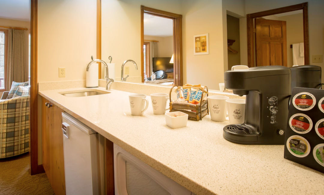 image Brew a fresh cup and enjoy cozy moments at your well-equipped kitchenette.