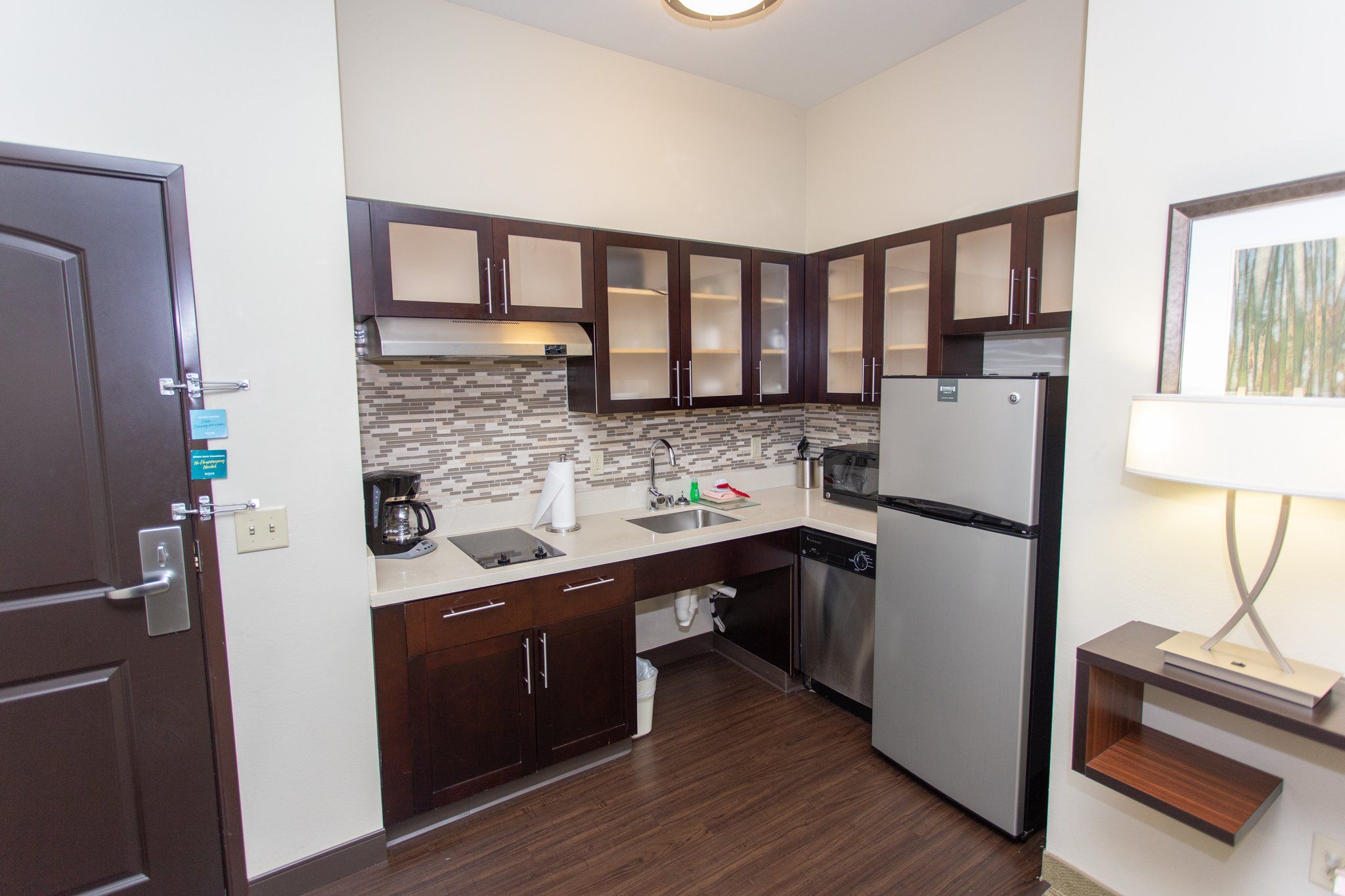 image Kitchen with modern appliances and cabinets.