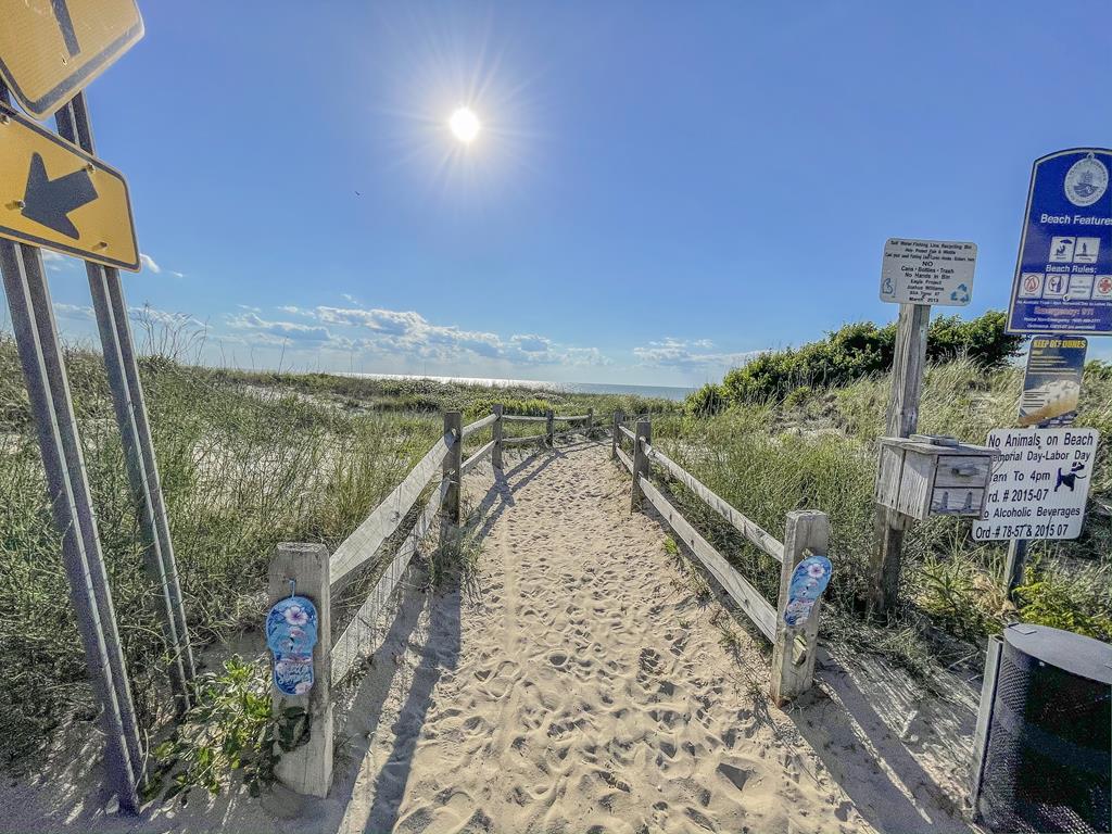 image Delaware Bay beach access less than half a mile from the front door