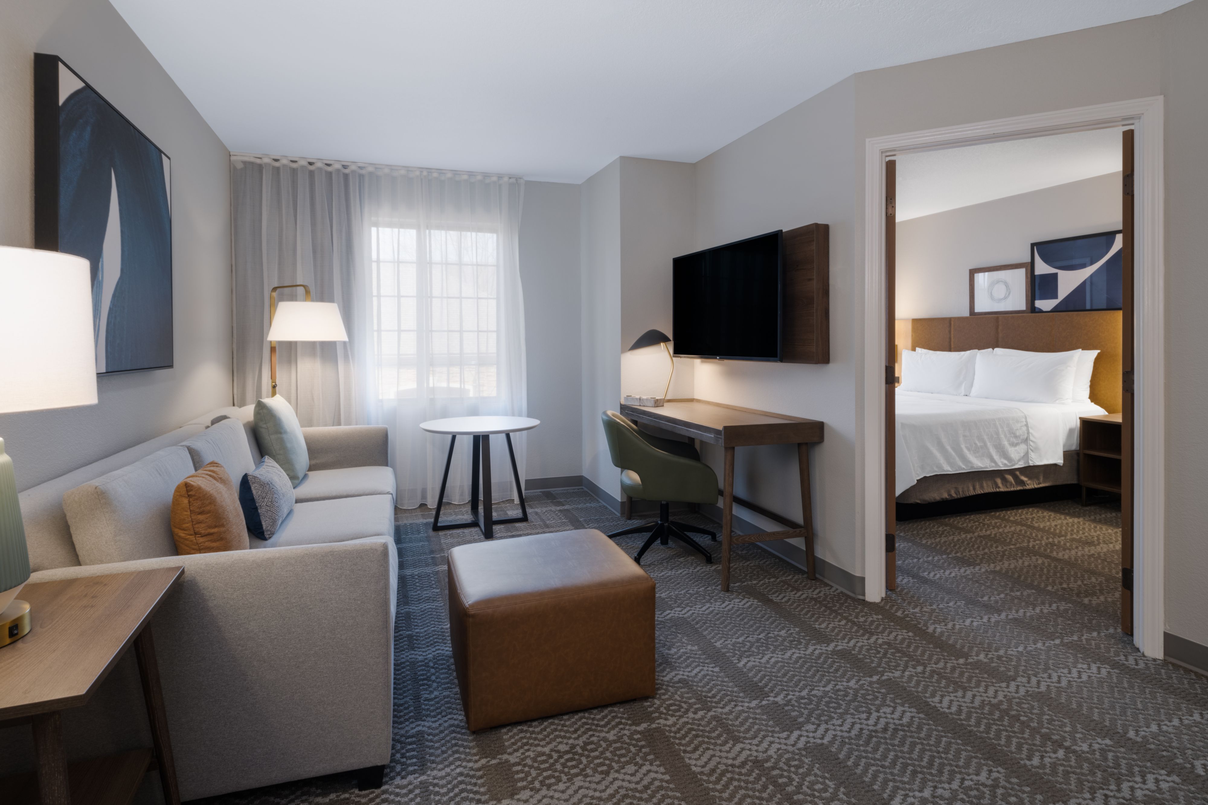 image Spacious one-bedroom king suite with separate living area.