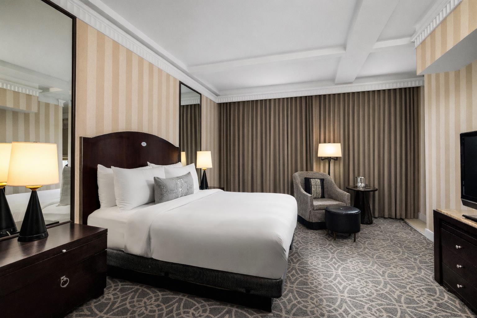 image Unwind in style with modern touches and serene tones in your relaxing retreat.