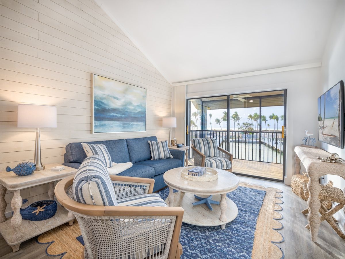 image The living area offers a place to unwind indoors.