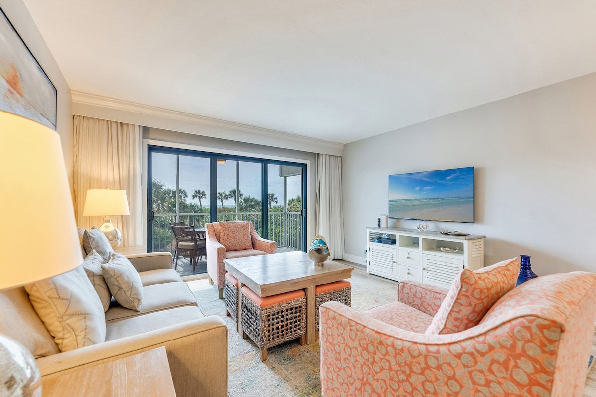 image The living area offers a place to unwind indoors.