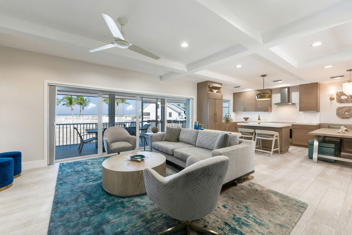 image Dining area and living room share one open space for gathering.