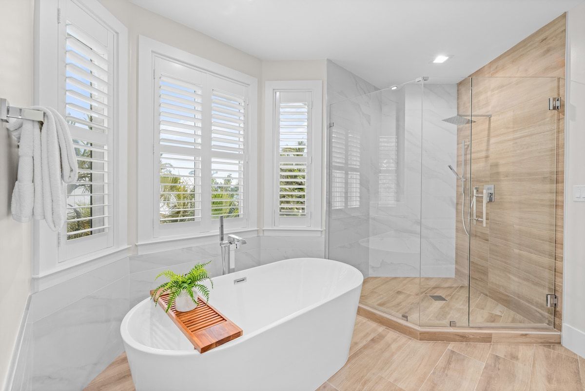 image This bedroom includes its own en-suite bathroom.