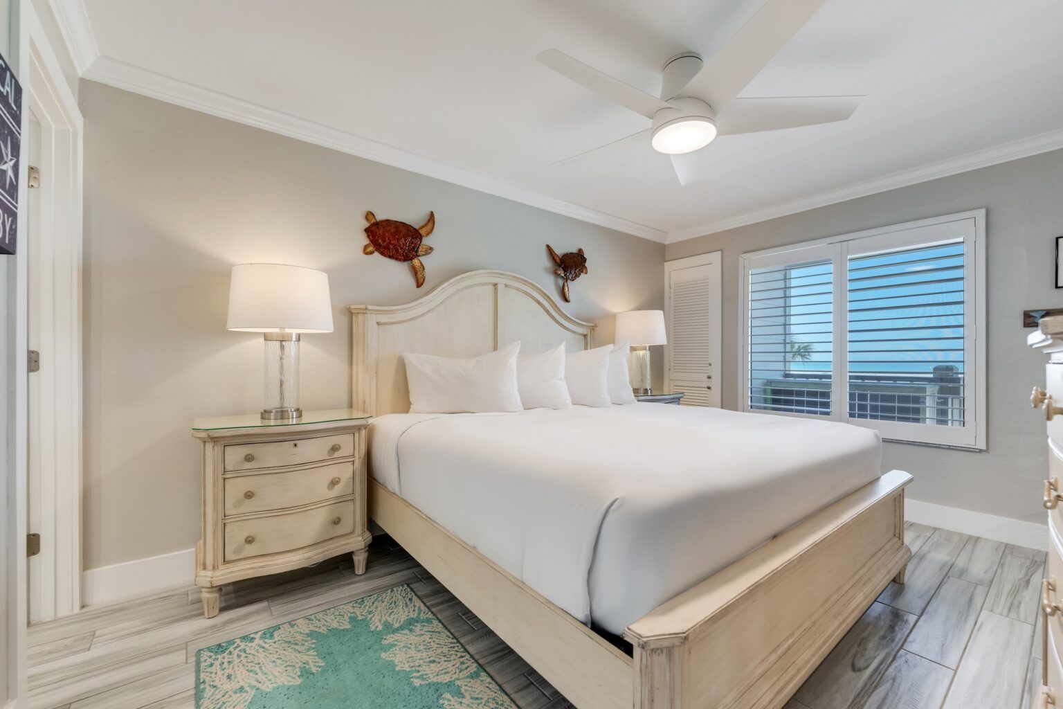 image The master bedroom features a soft color palette and cozy decor, inviting restful nights and peaceful mornings.