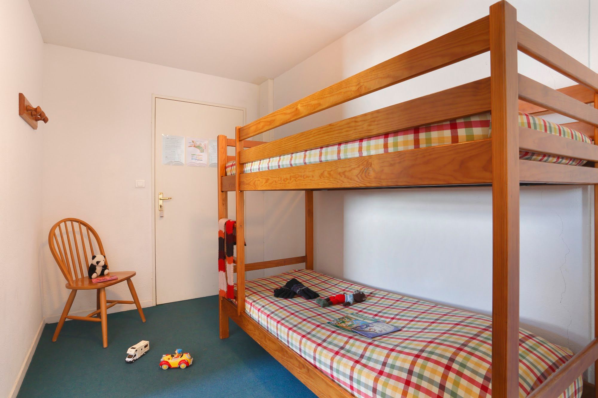 image Bunk-bed alcove off the entrance hall with two solid pine bunk beds