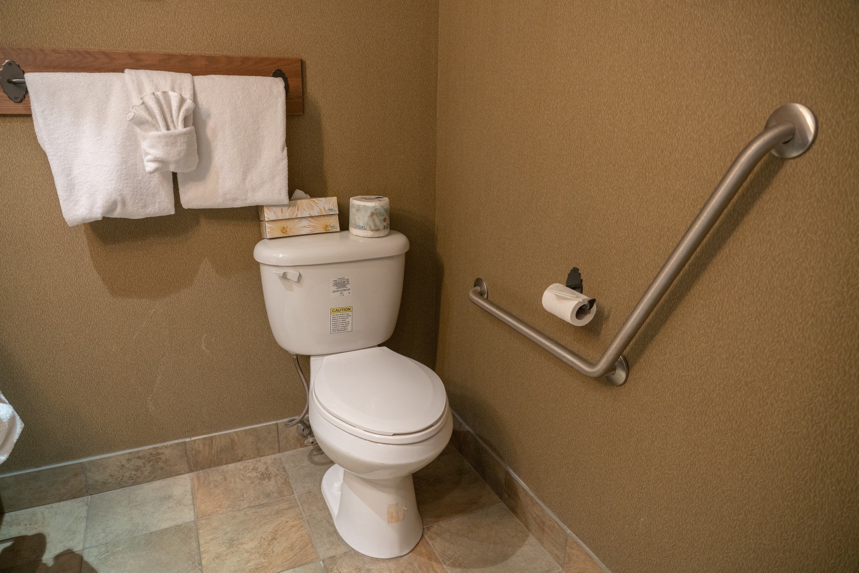 image Enjoy the stunning decorative touches in the fully-equipped bathroom.