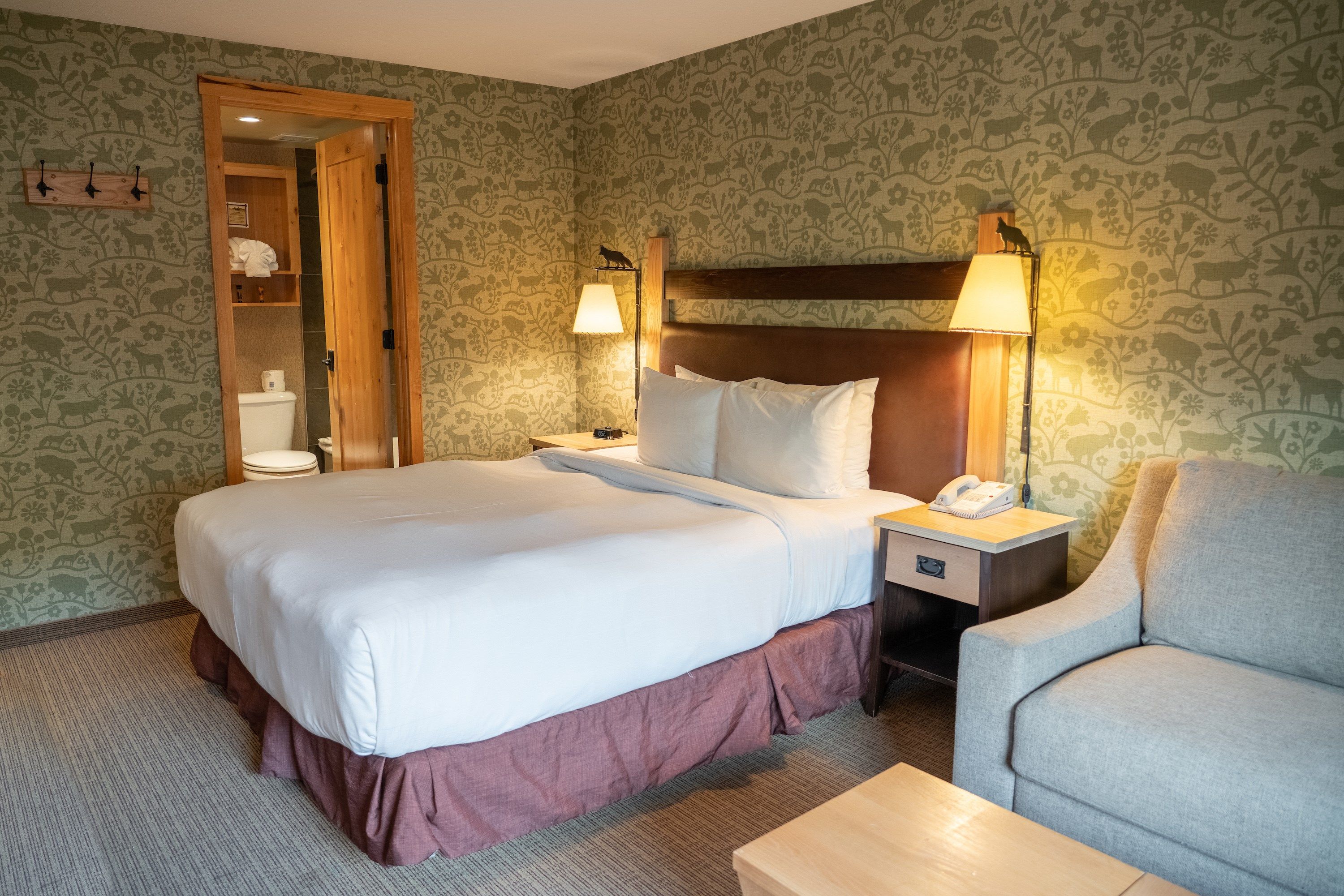 image Sink back into this luxurious bed after a day spent in the Rockies.