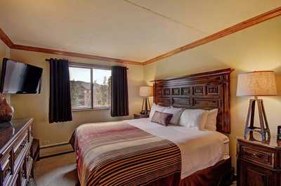 Get a good night's rest in the cozy bedroom.
