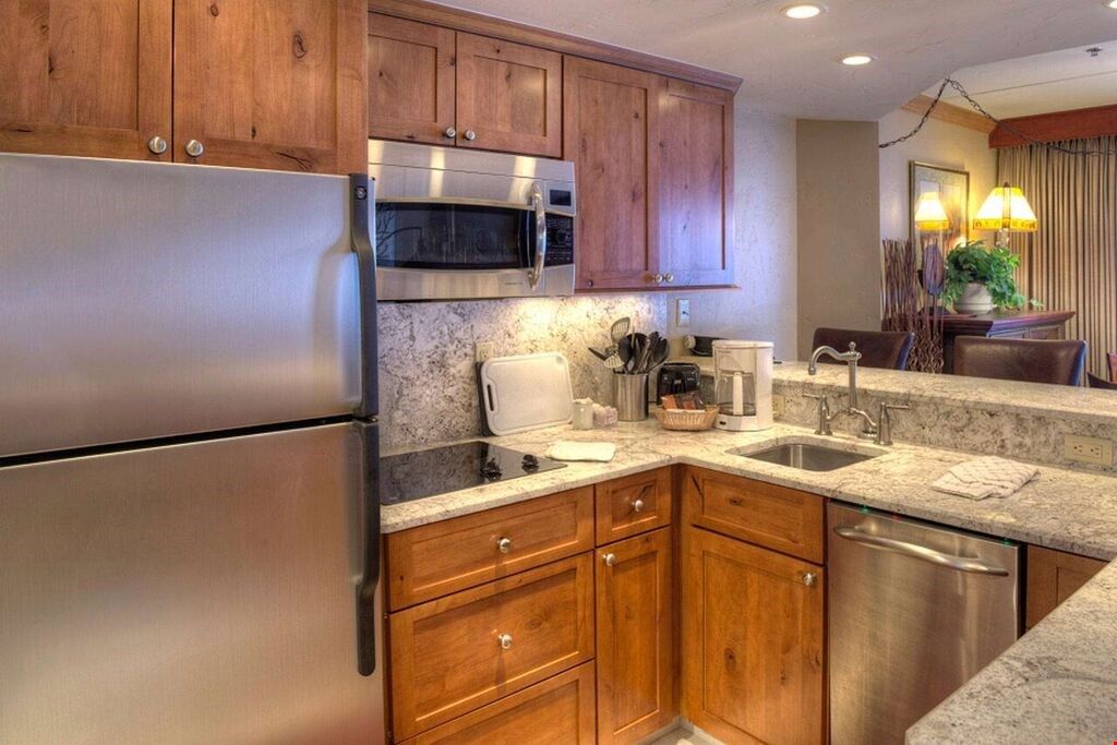 image Cook meals in the privacy of your own suite with the upgraded efficiency kitchen.