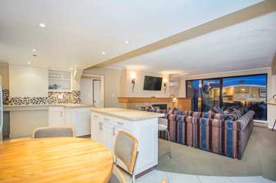 Entertain and dine at the large dining table.