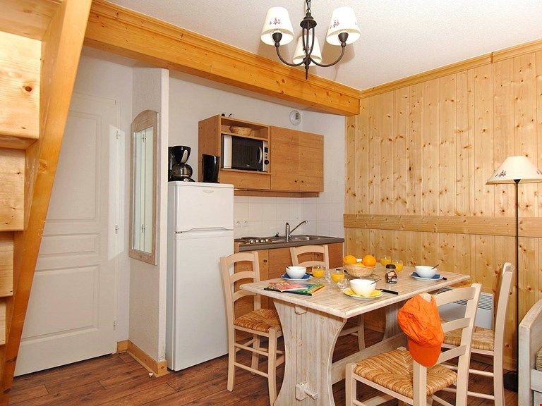 image The beautiful 2 Bedroom Apartment at the Residence Les Chalets de l'Arvan II by Odalys sleeps up to 8 people and comes complete with a functional kitchenette