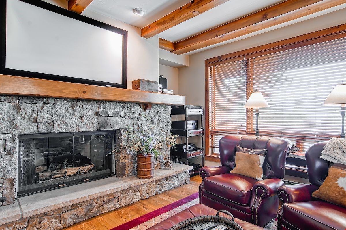 image Kick back your feet and relax in the cozy living area.