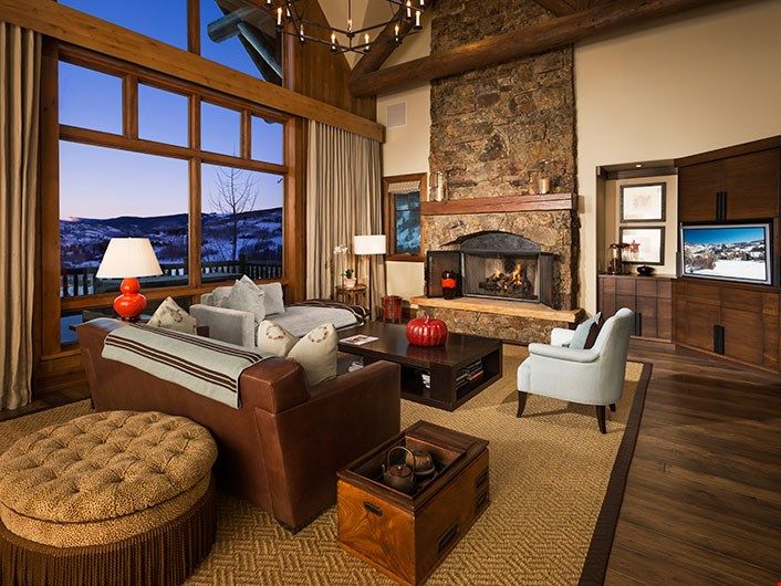 image Kick back your feet and relax in the cozy living area.