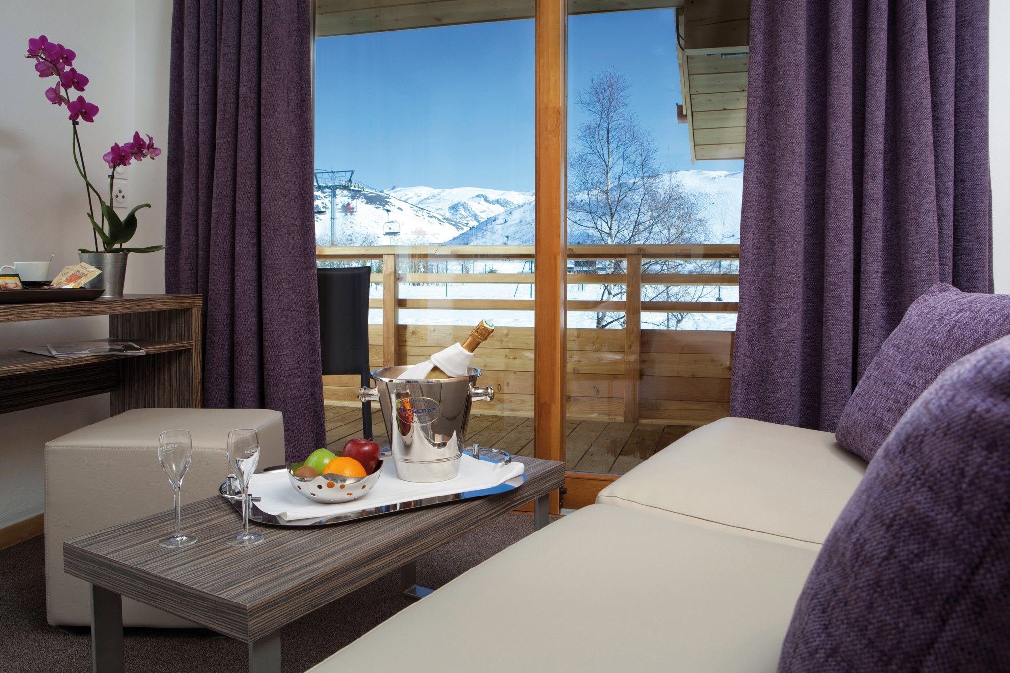 image Relax on the comfortable sofa after a wonderful day outside - Please note that views may vary and some units may not have a balcony.